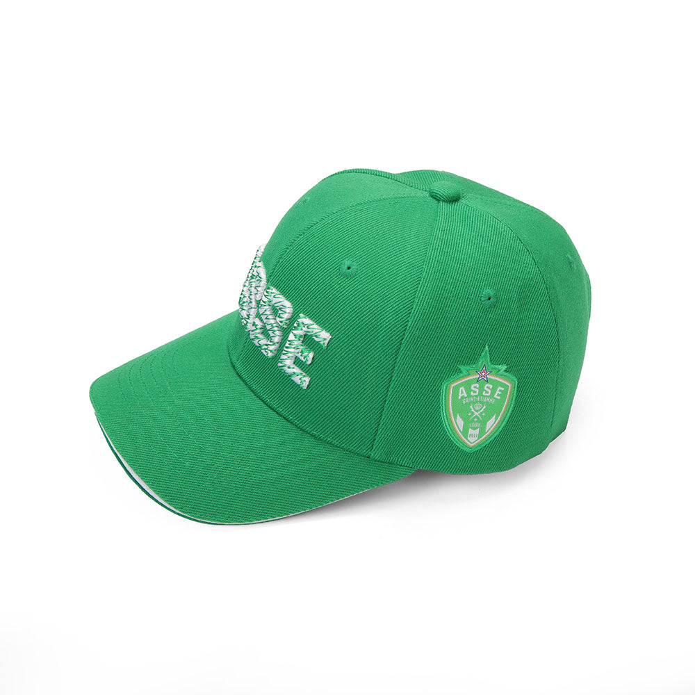Casquette verte supporter broderie 3D ASSE