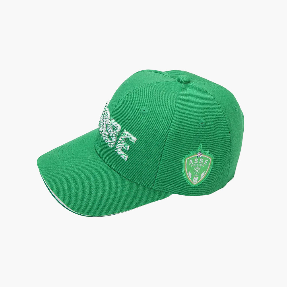 Casquette verte supporter broderie 3D ASSE