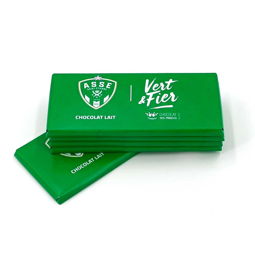 Lot de 5 tablettes chocolat au lait ASSE