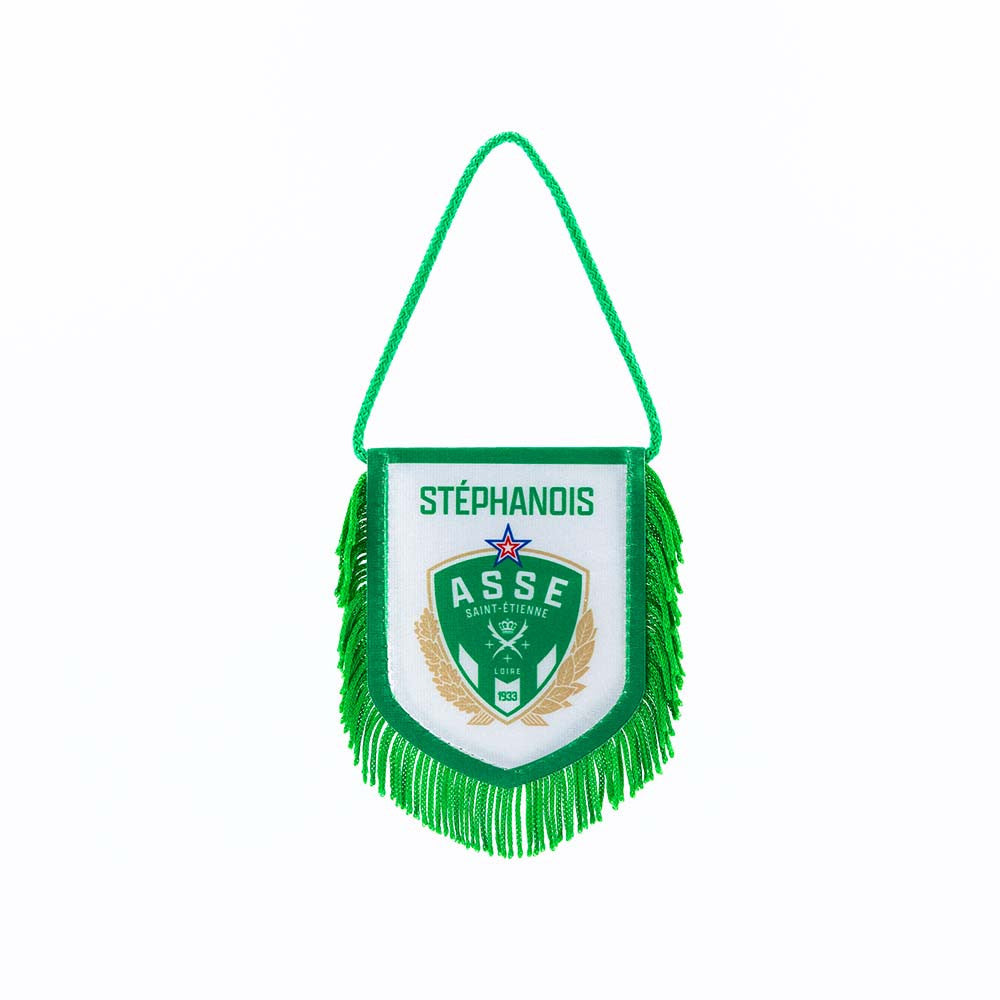 Grand fanion ASSE palmarès vintage - 1980 - Disponible sur