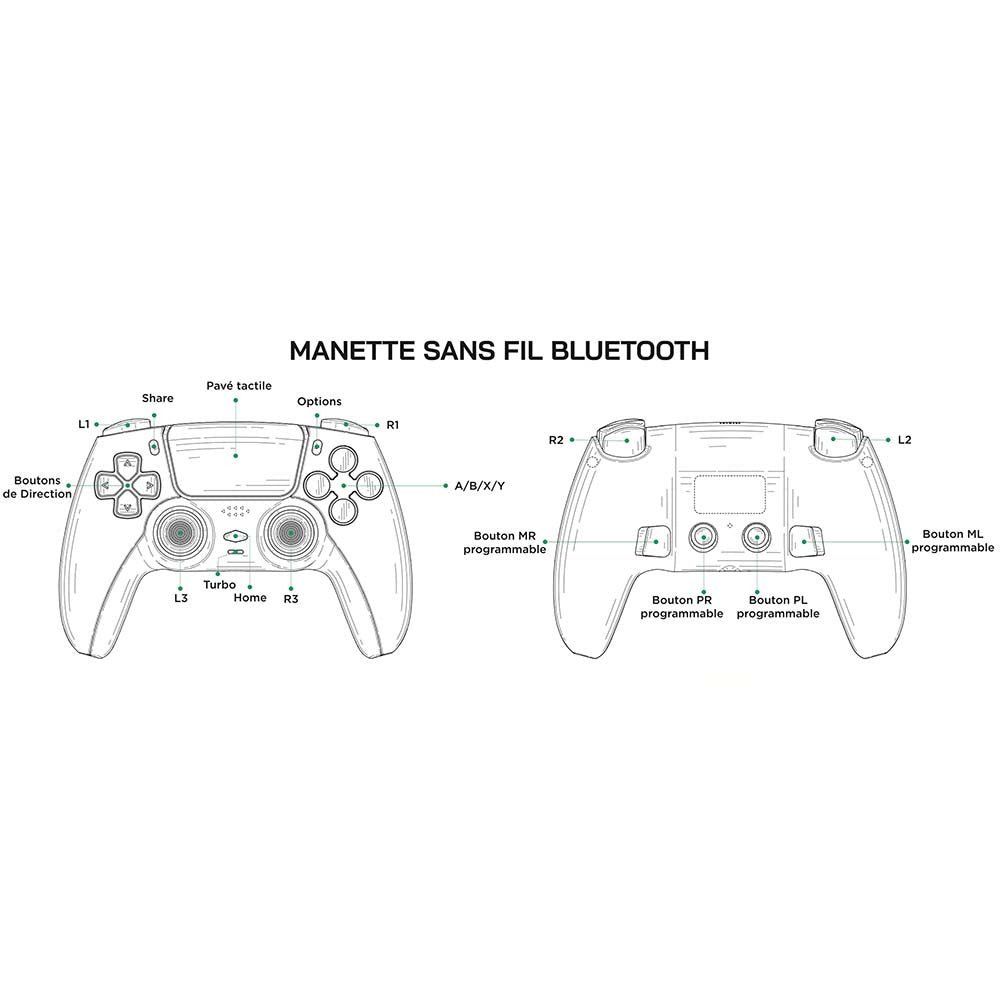 ASSE WIRELESS BLUETOOTH GAMING CONTROLLER