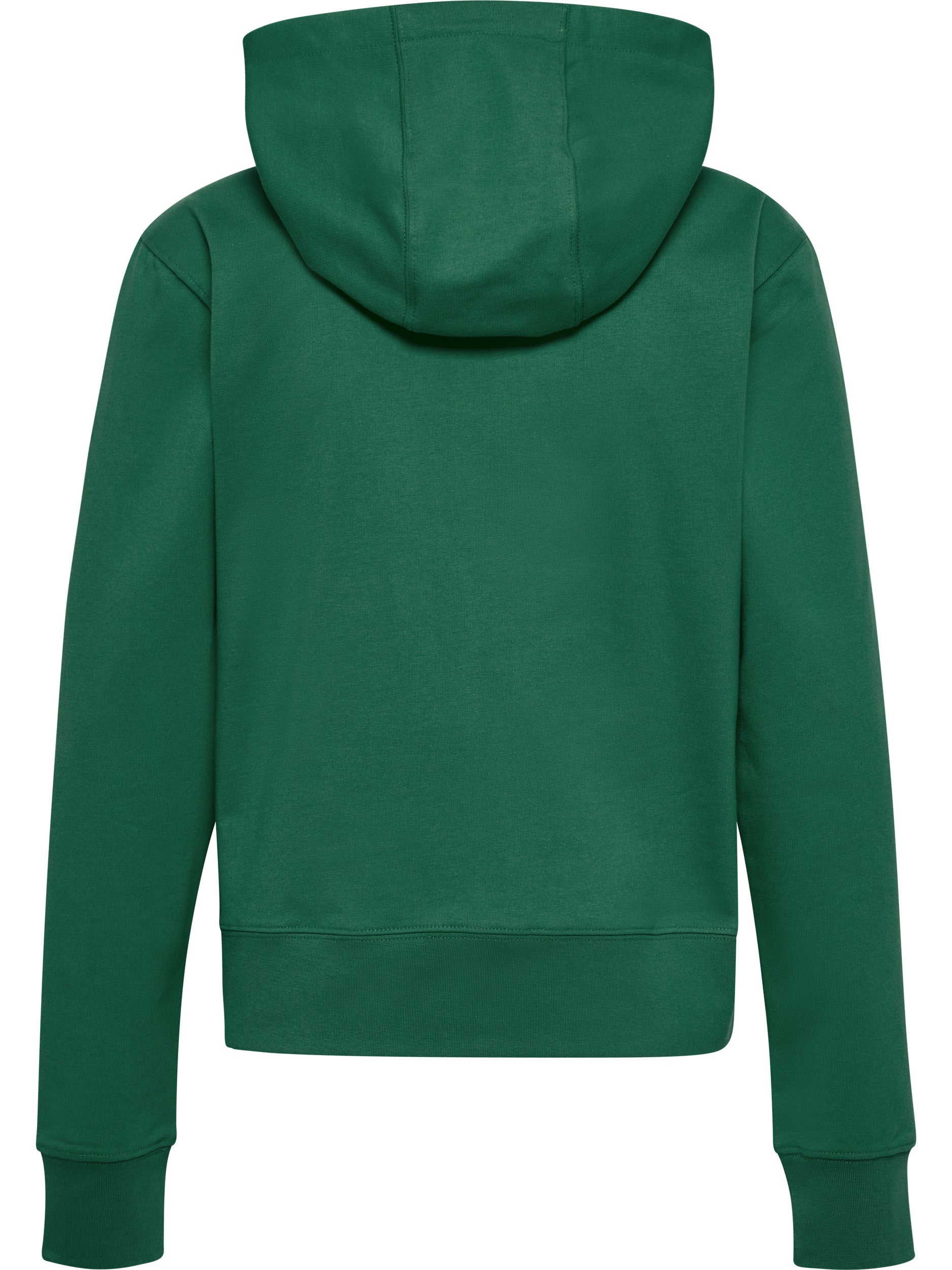 Sweat capuche zippé vert femme