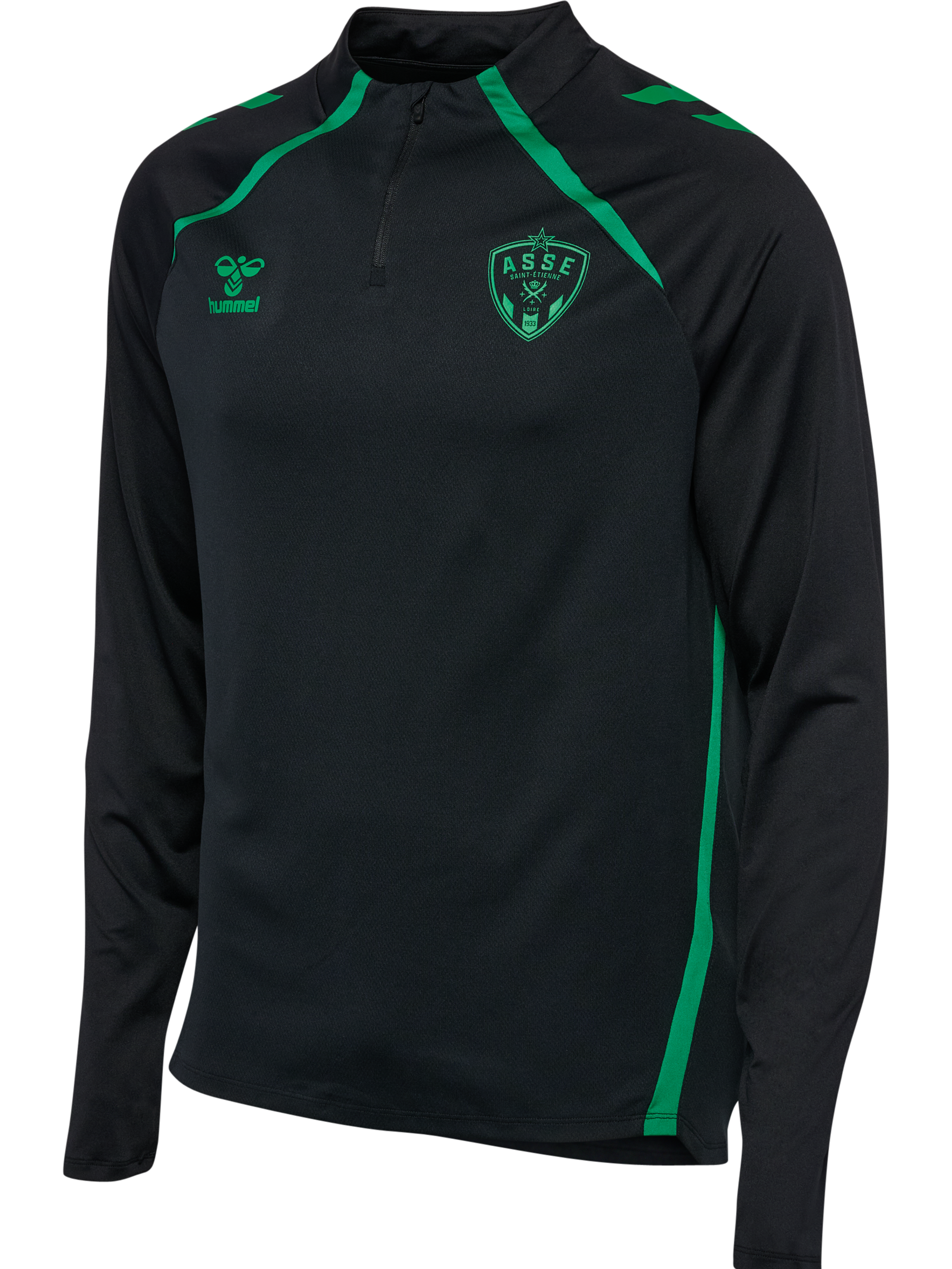 Sweat half-zip entraînement noir 2025-2026