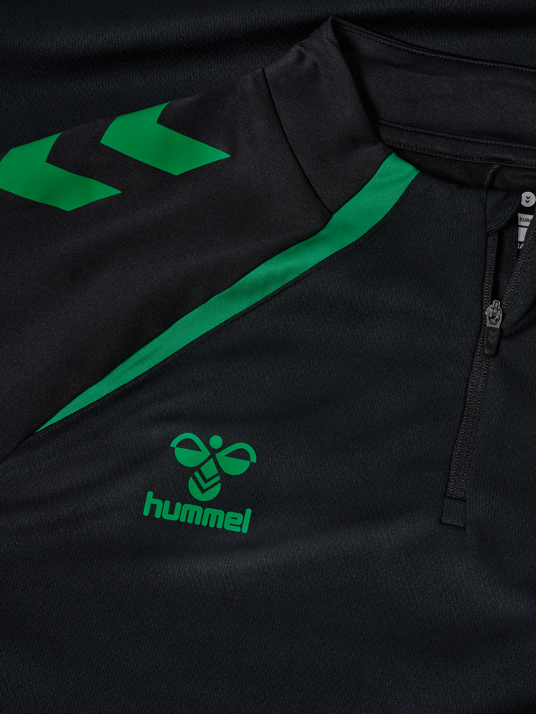 Sweat half-zip entraînement noir 2025-2026