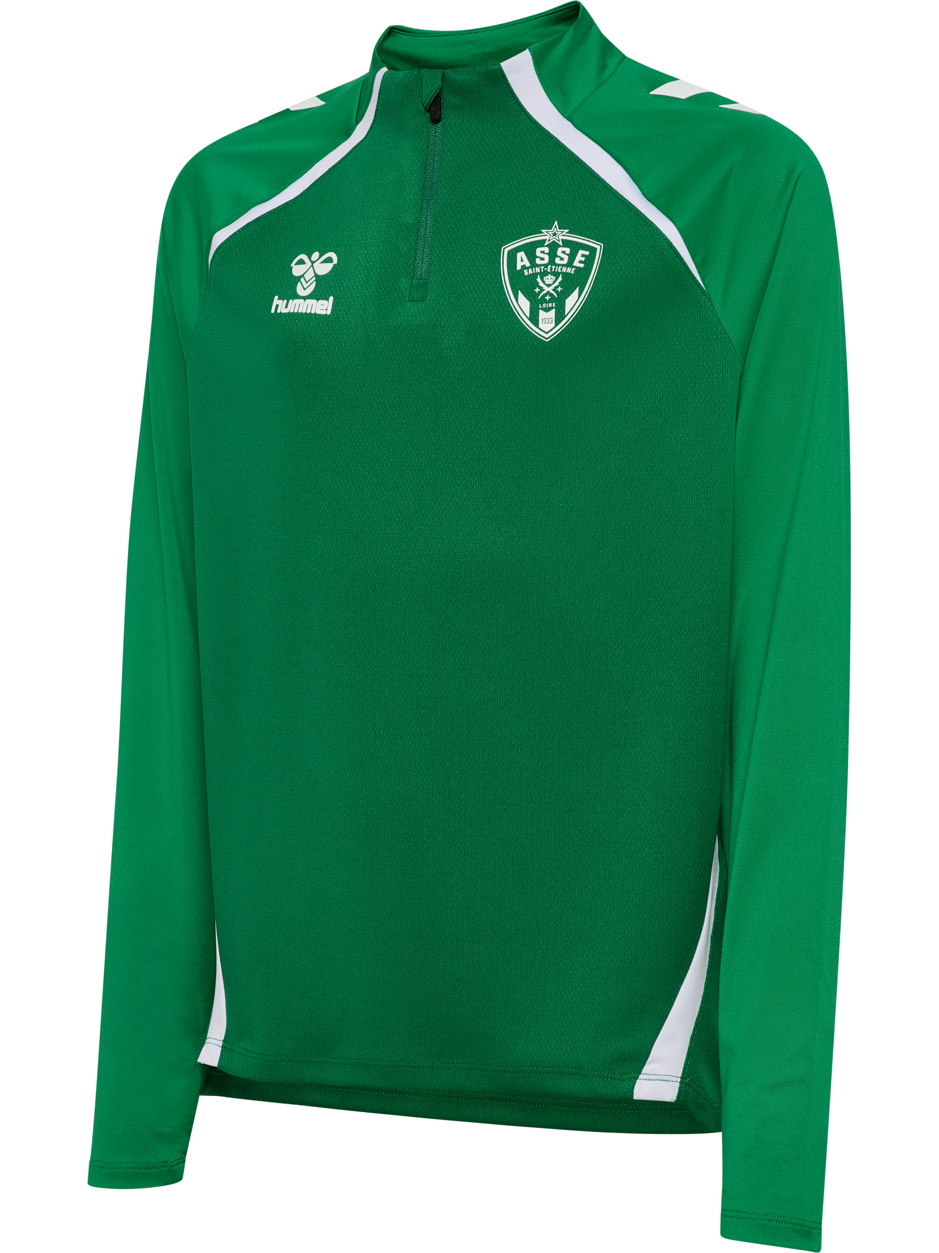 Sweat half-zip enfant entraînement vert 2025-2026