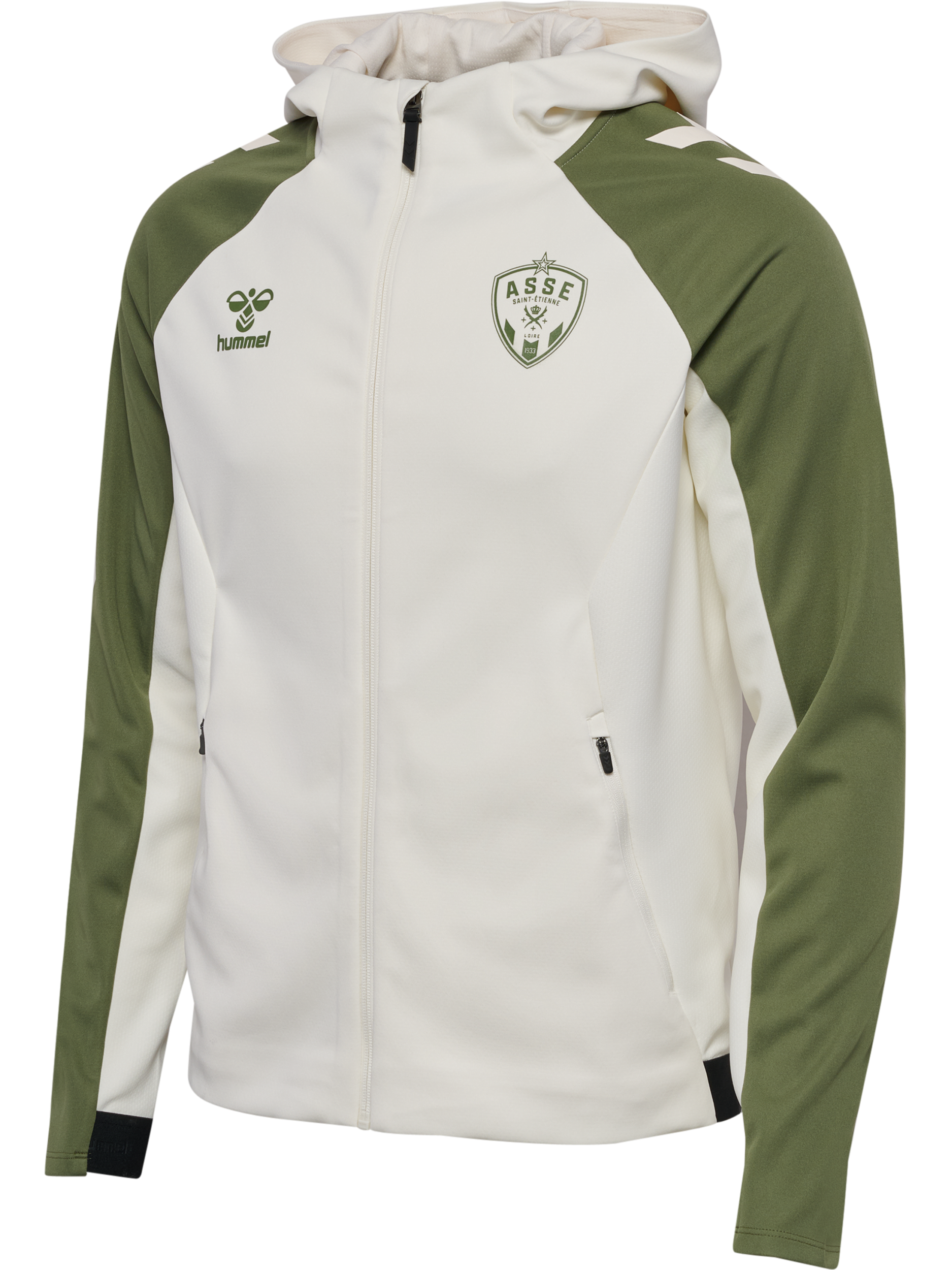 Veste zippée présentation crème 2025-2026