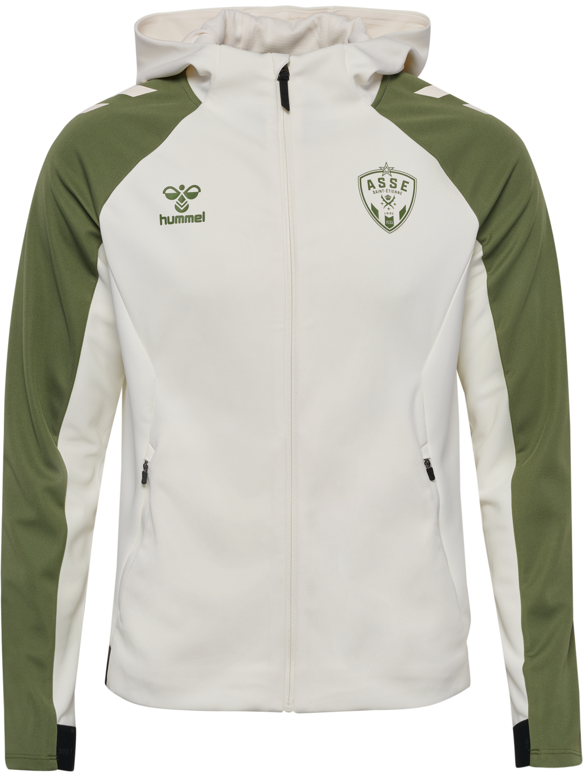 Veste zippée présentation crème 2025-2026