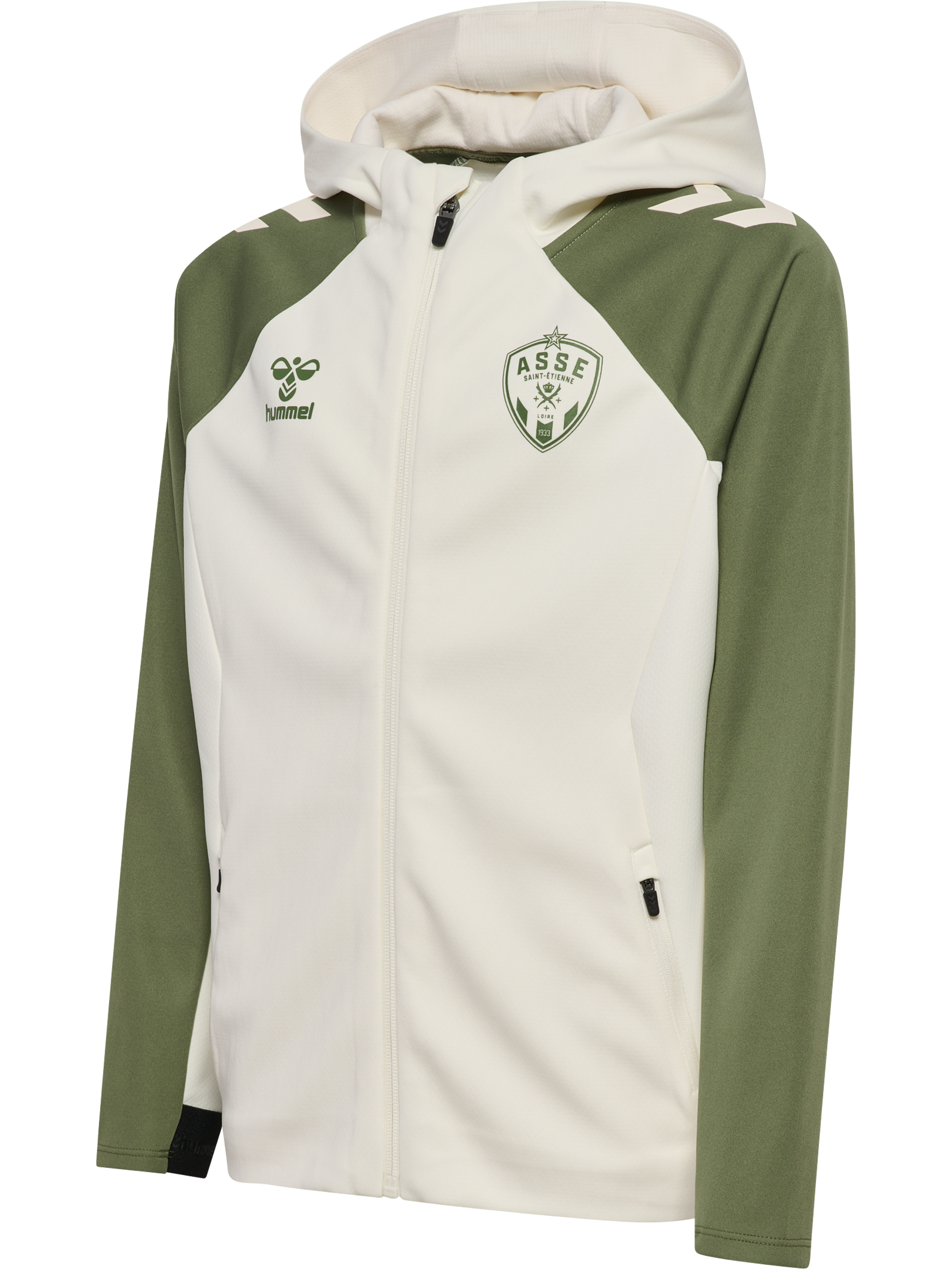 Veste zippée enfant présentation crème 2025-2026
