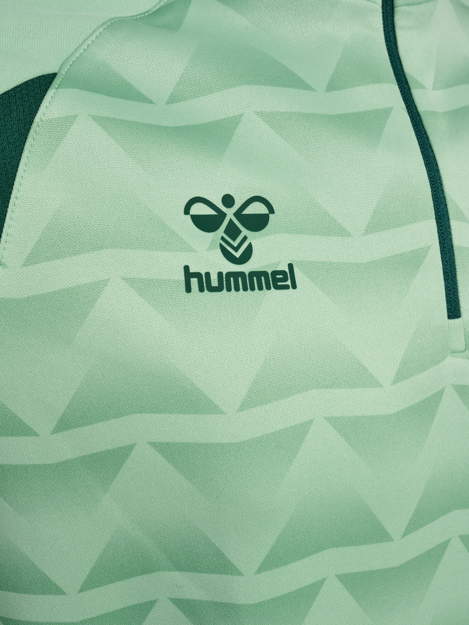 Sweat entraînement demi-zip vert clair 2026-2027