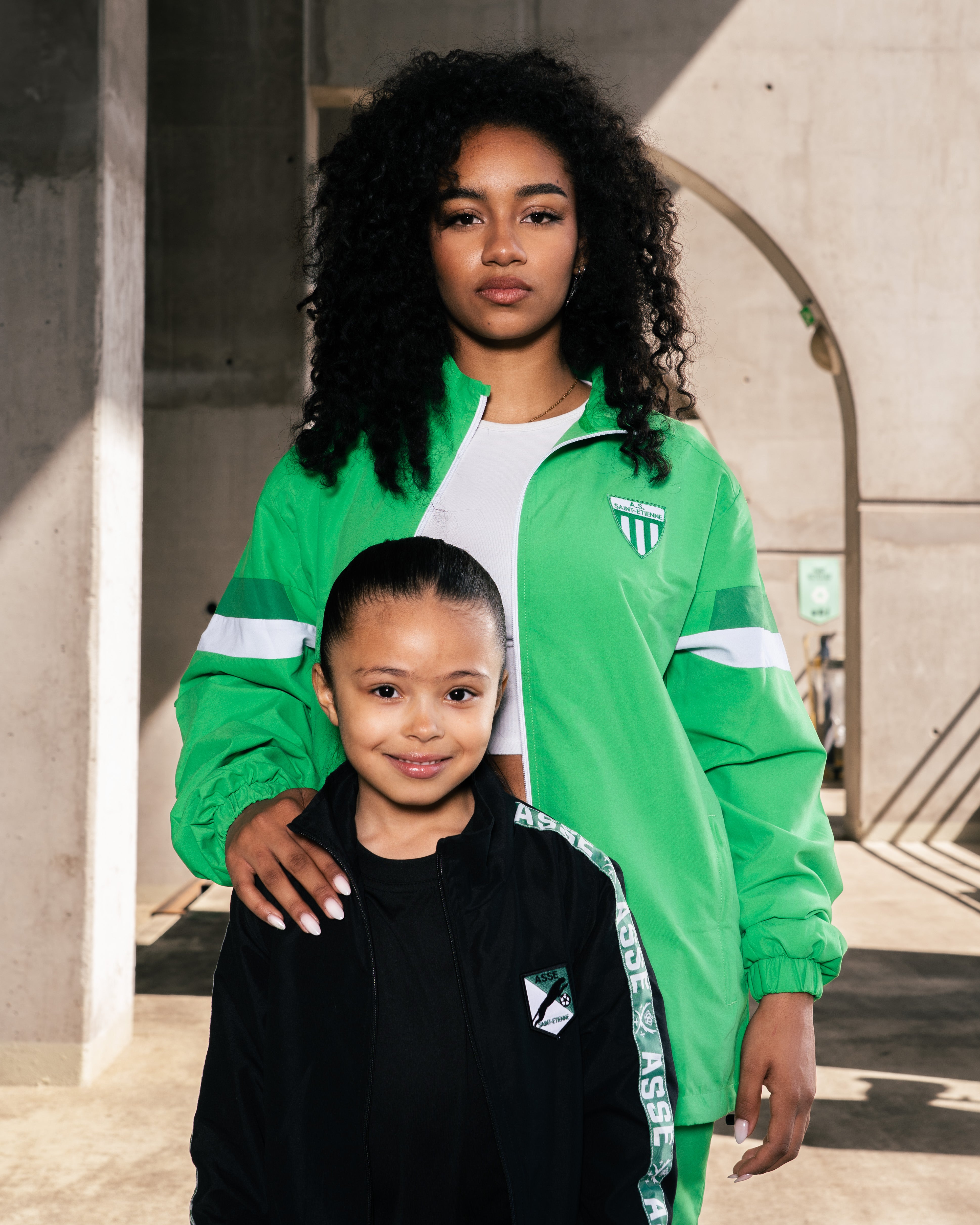 Veste de survêtement microfibre héritage verte
