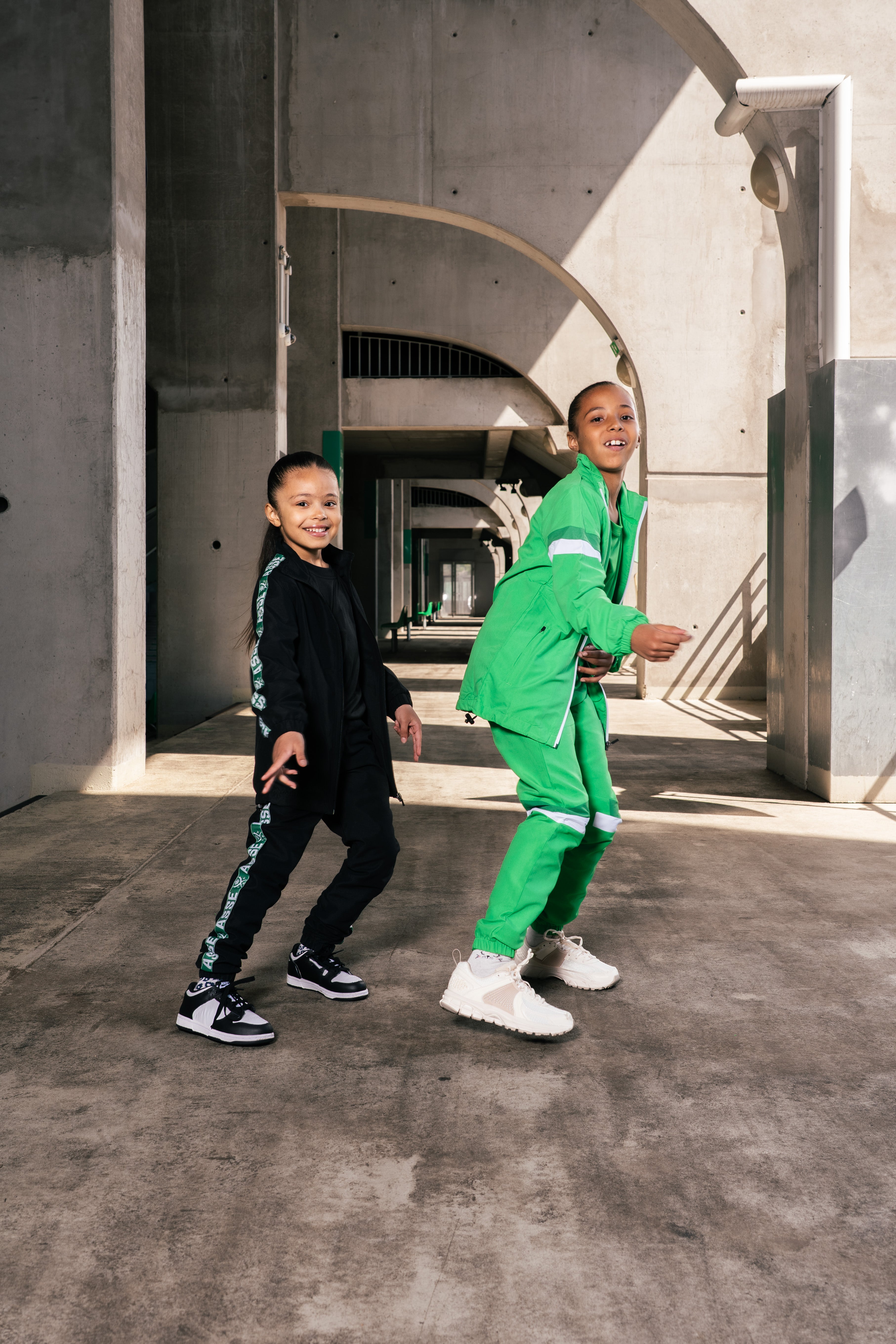 Veste de survêtement enfant microfibre héritage noire