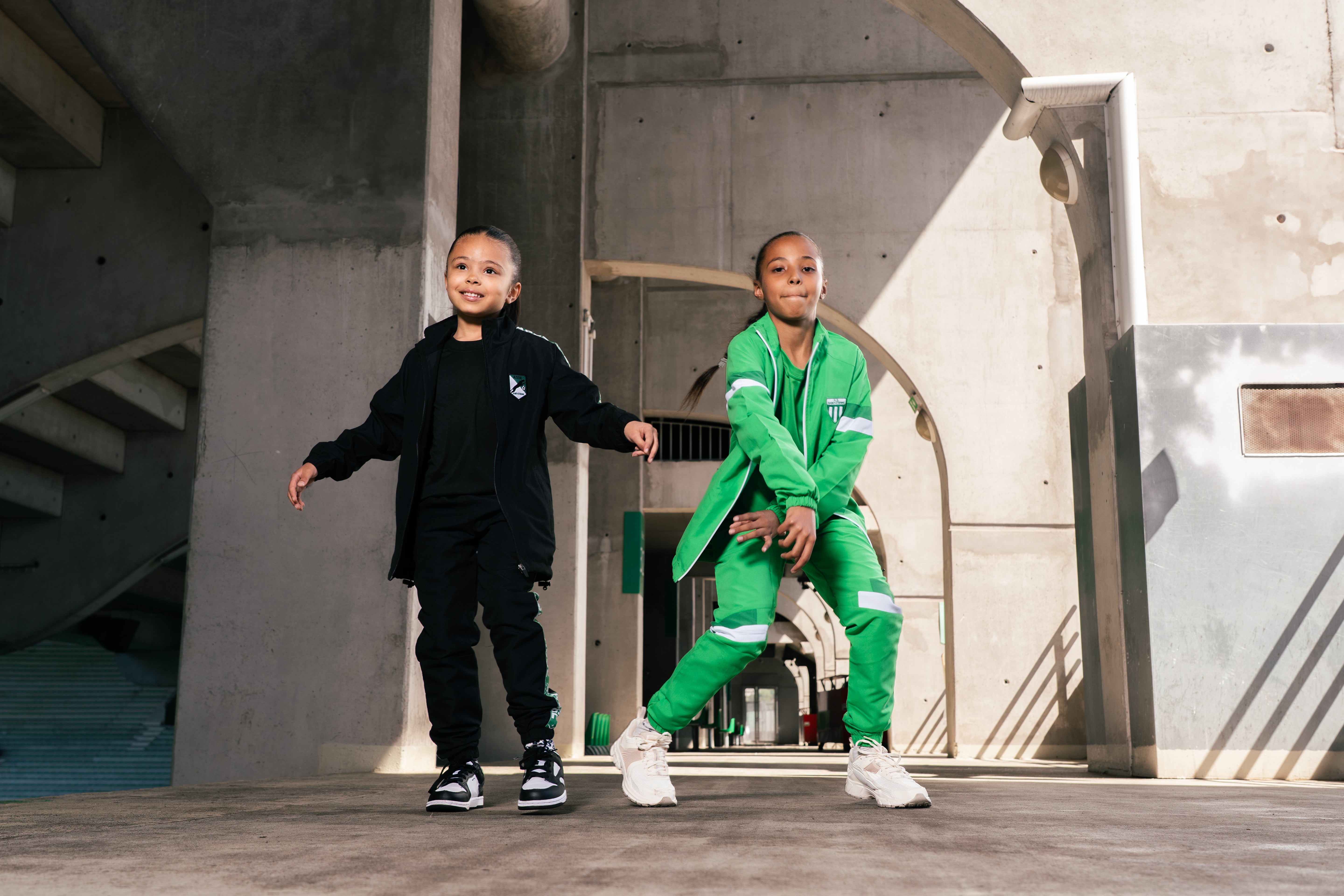 Veste de survêtement enfant microfibre héritage noire