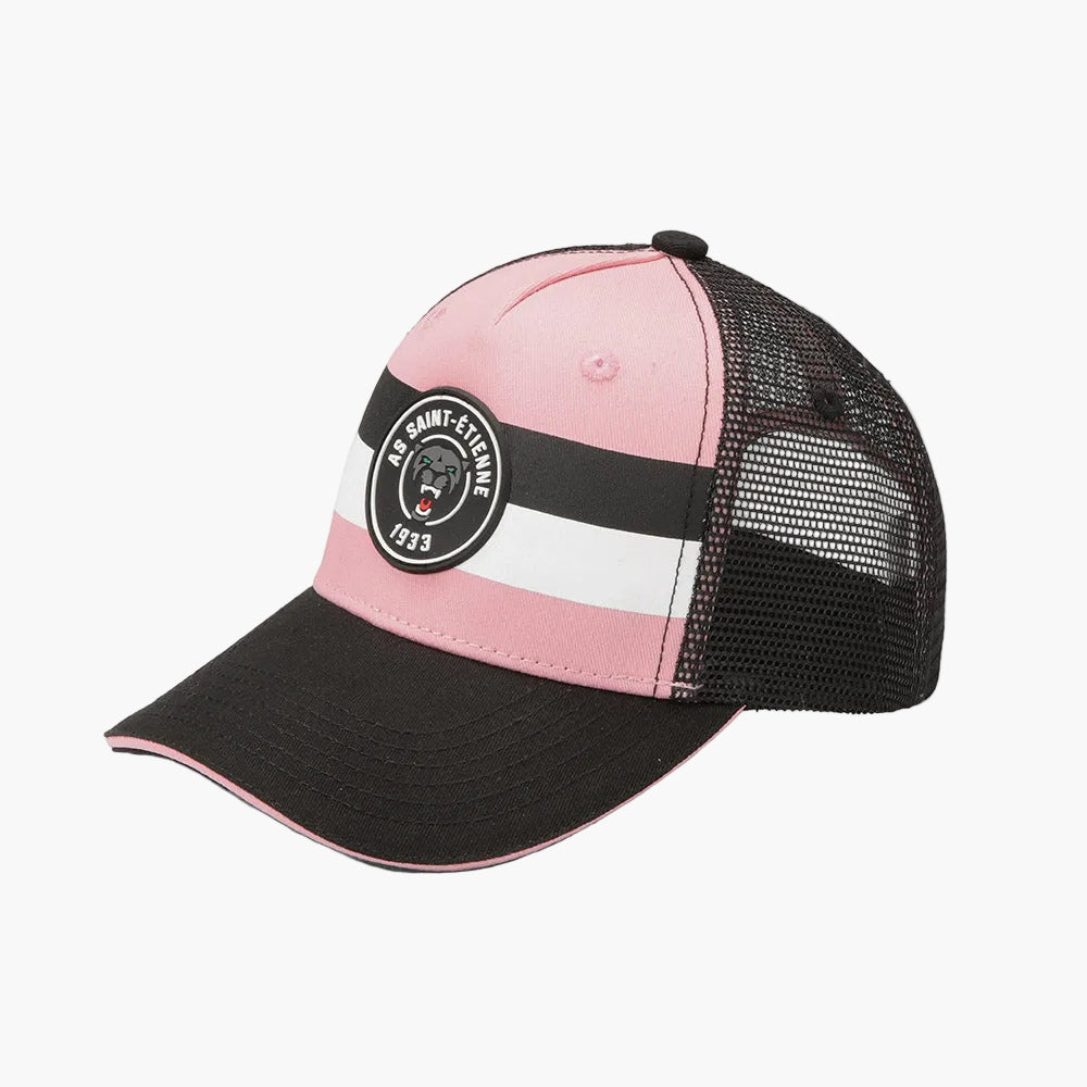 Casquette enfant rayures roses