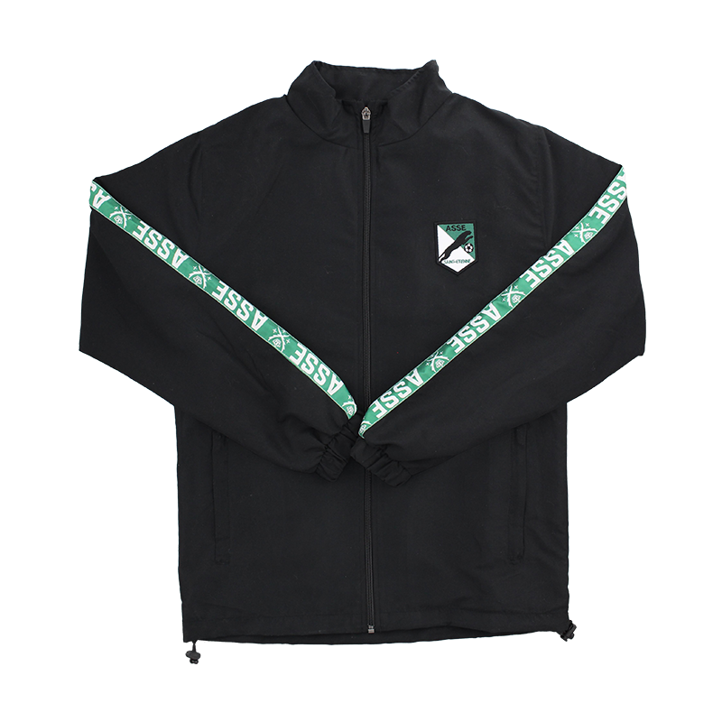 Veste de survêtement microfibre héritage noire