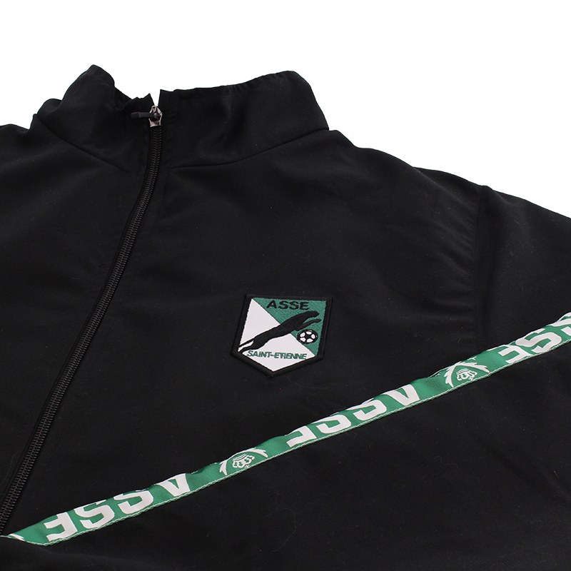 Veste de survêtement microfibre héritage noire