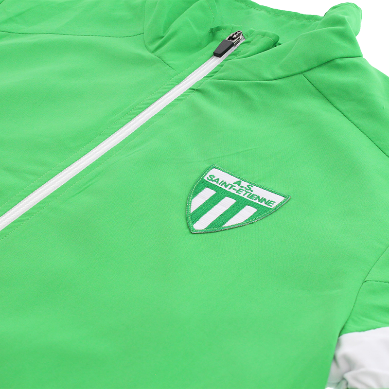 Veste de survêtement microfibre enfant héritage verte
