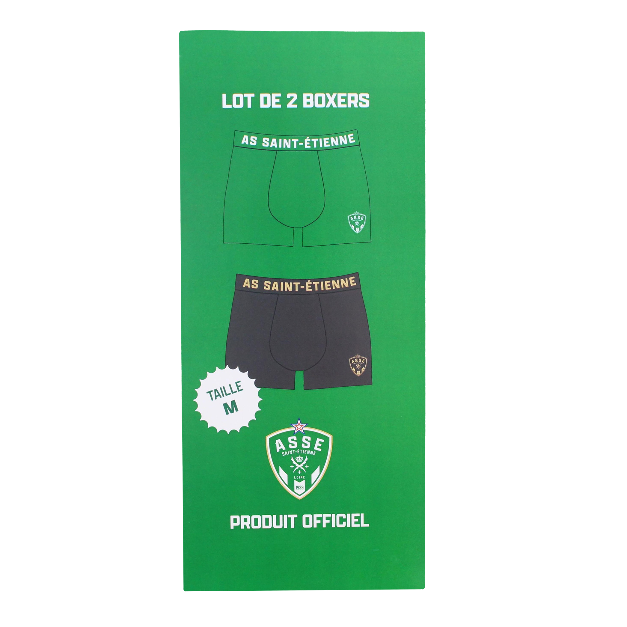 Lot de 2 boxers ASSE
