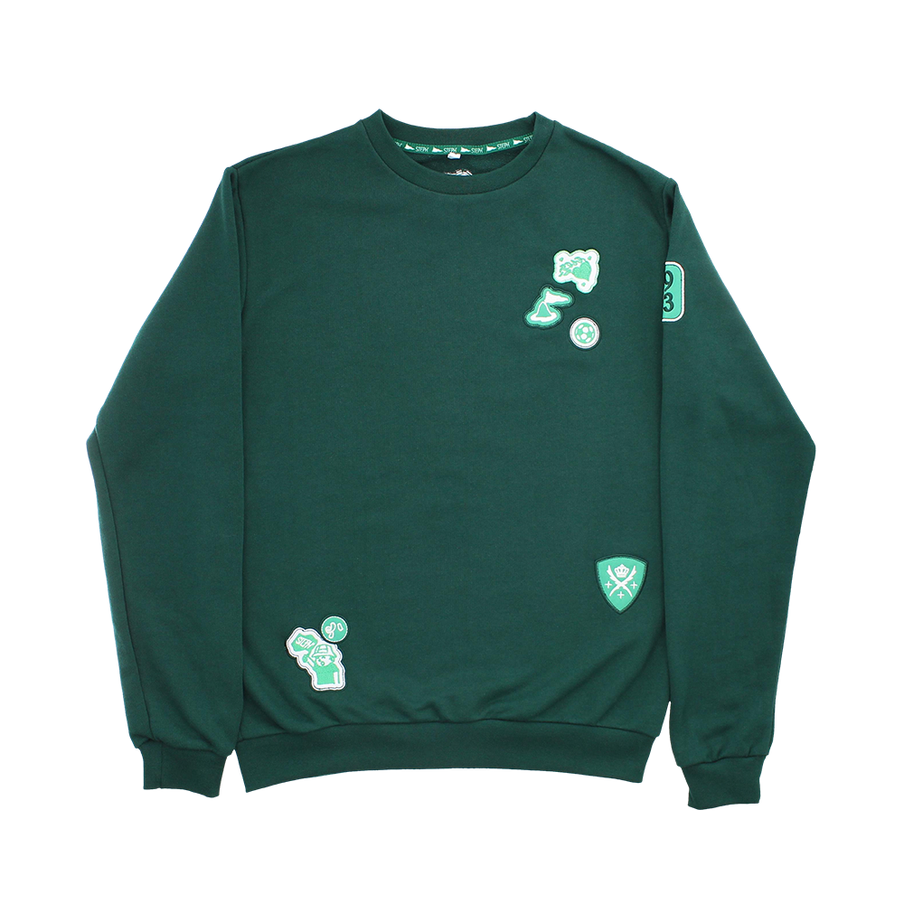 Sweat crewneck vert STEPH'