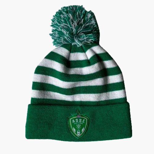ASSE GREEN POMPOM CHILDREN'S HAT
