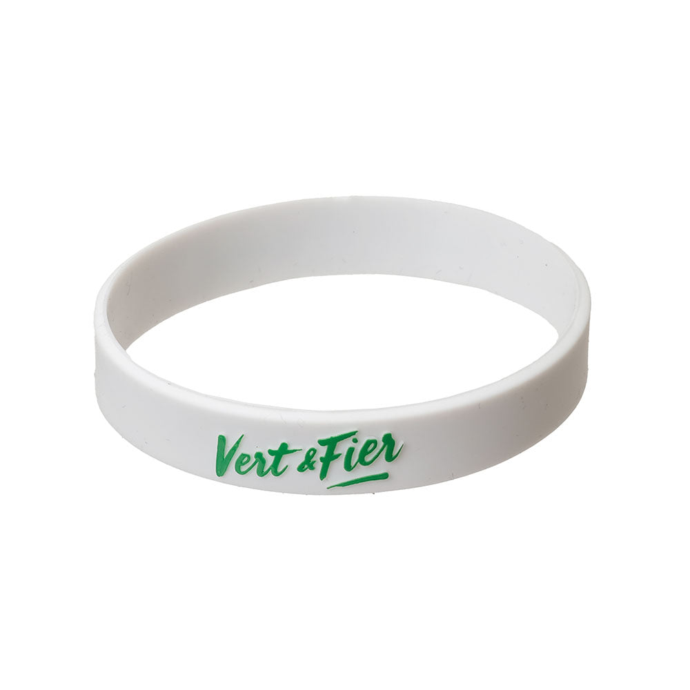 Adult White Silicone Bracelet