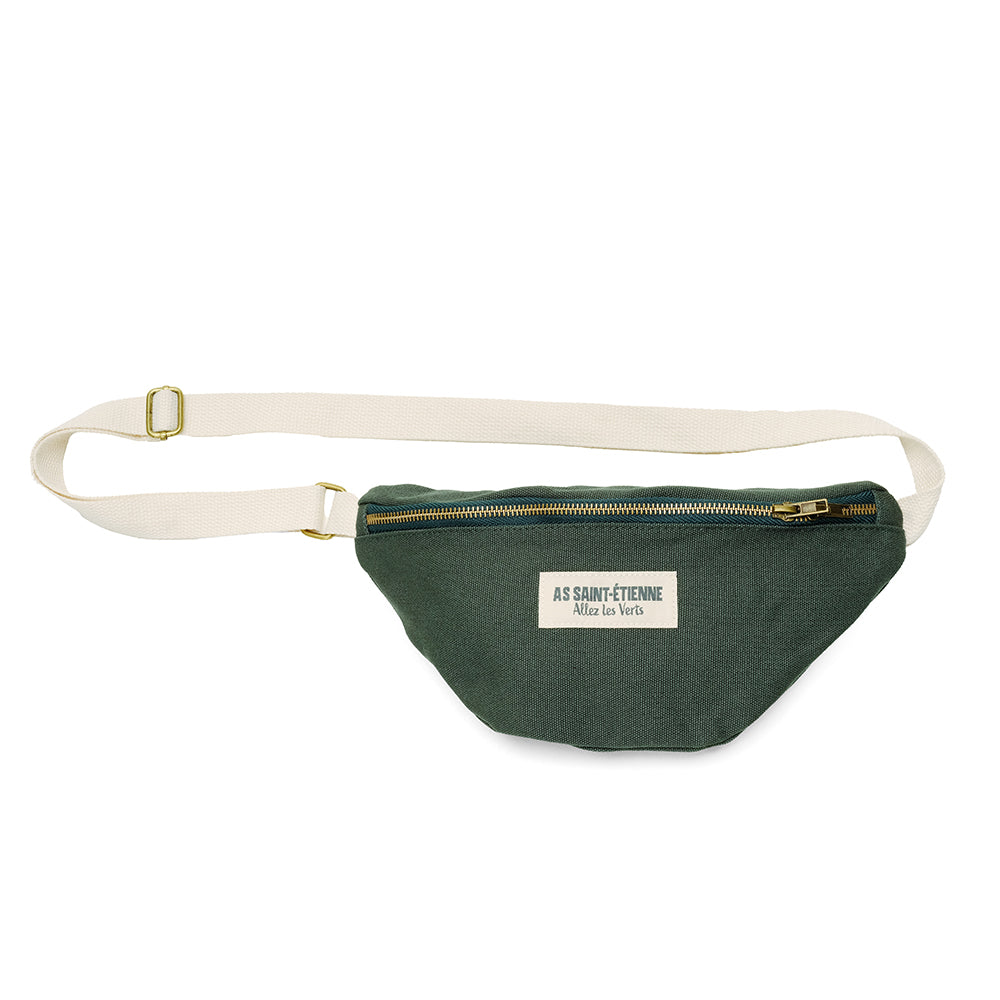 Sac banane coton vert