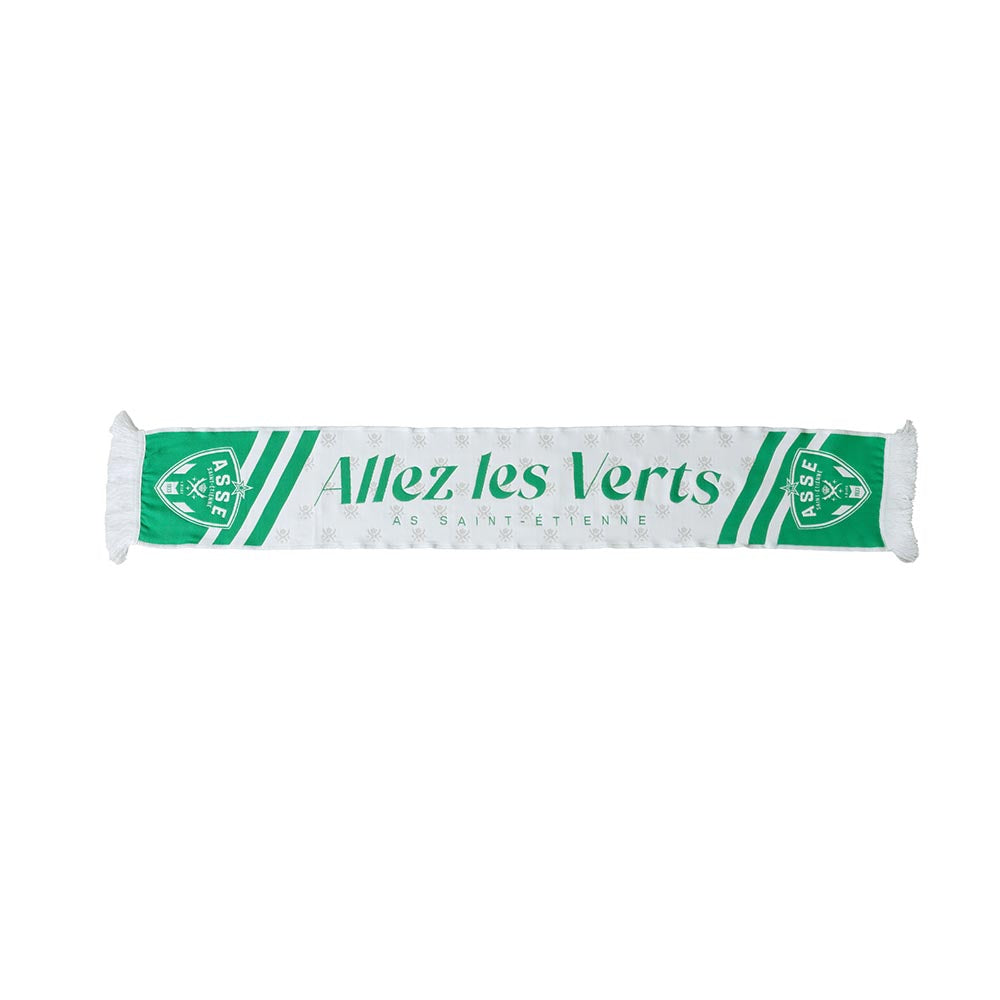 Écharpe Officielle AS Saint-Étienne - 100% Acrylique - 138 Cm - Supporteur ASSE