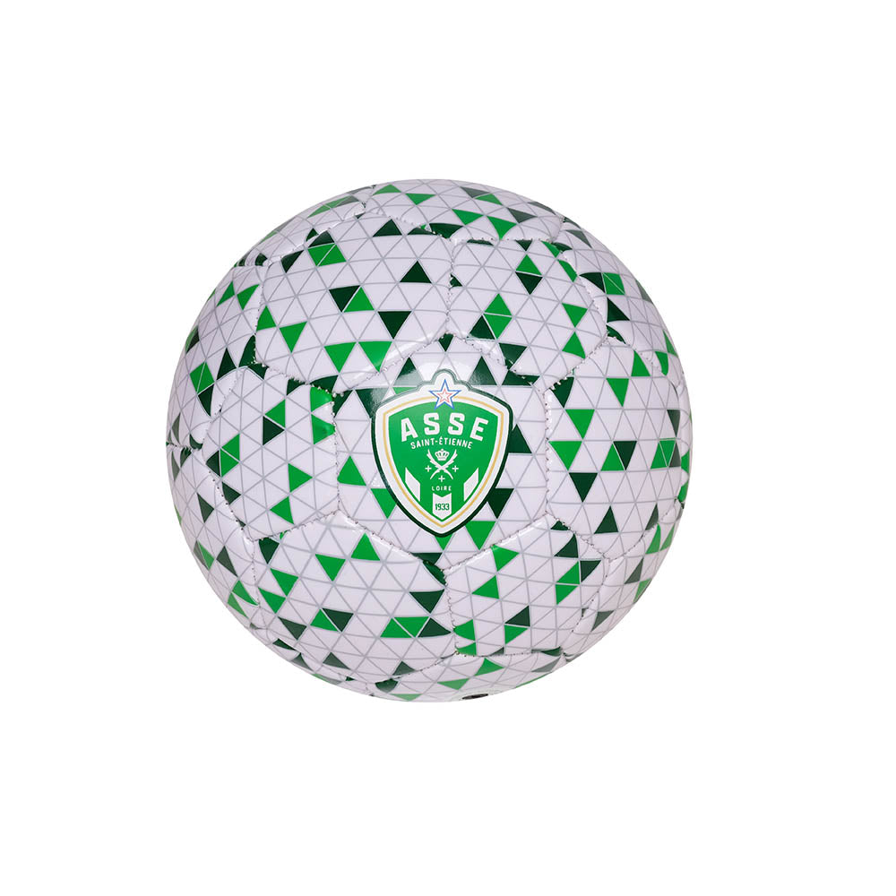 Mini Ballon blanc Taille 1 motif triangles