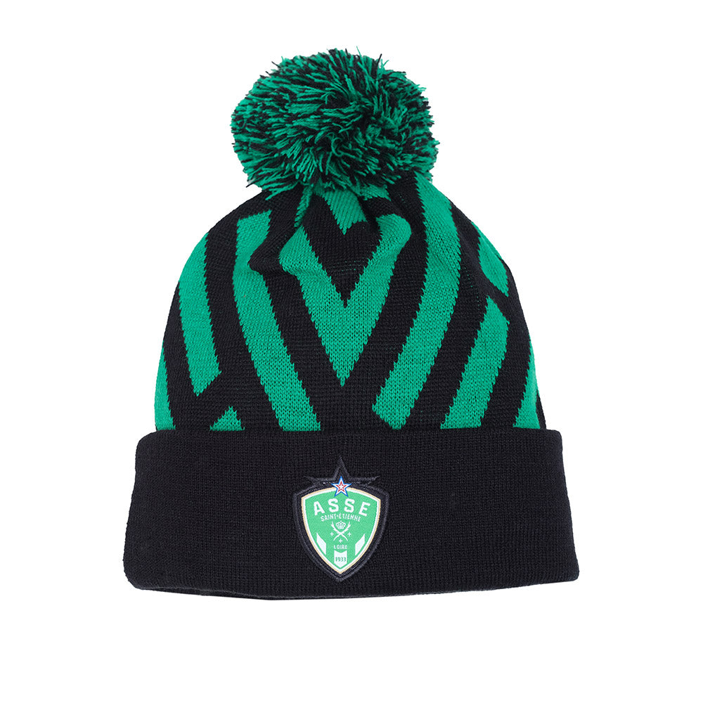 Bonnet pompon supporter adulte ASSE