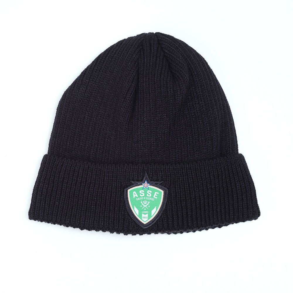 Bonnet noir polaire logo ASSE