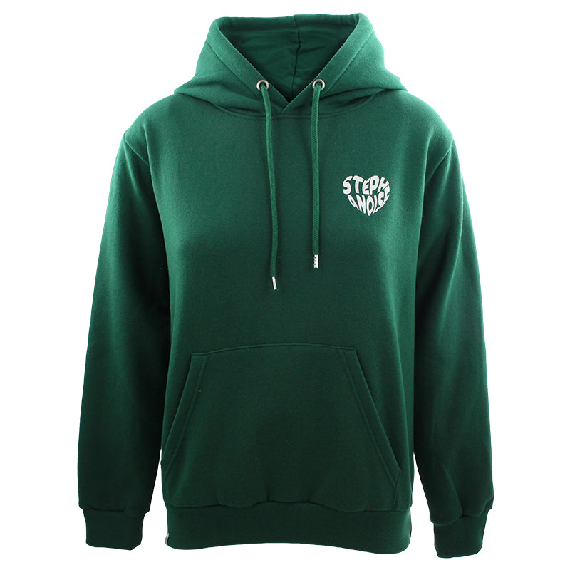 Sweat capuche cœur Stéphanoise vert