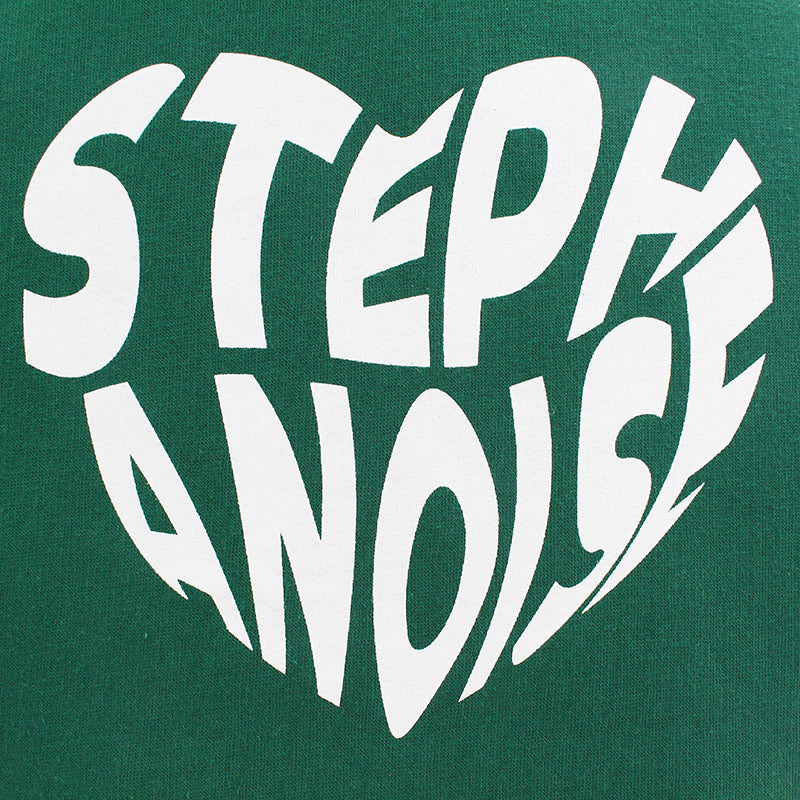 Sweat capuche cœur Stéphanoise vert
