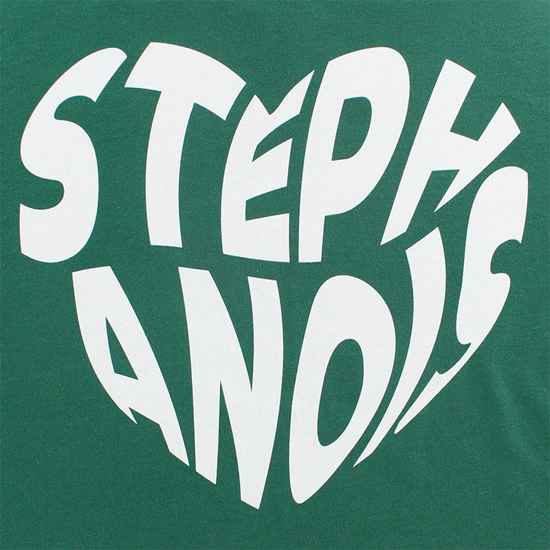 Sweat capuche Cœur Stéphanois vert
