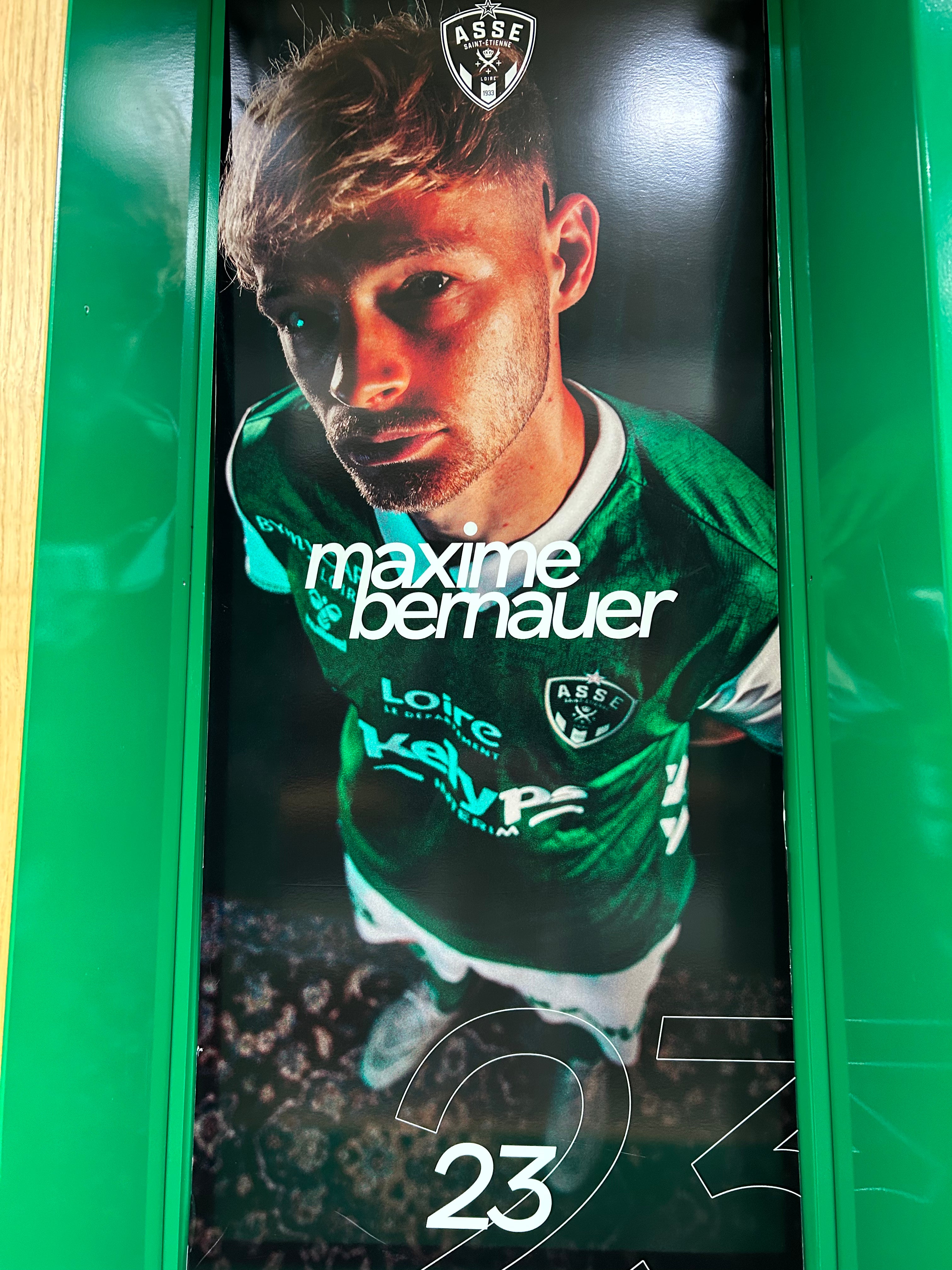 Panneau personnalisé vestiaire - Maxime BERNAUER