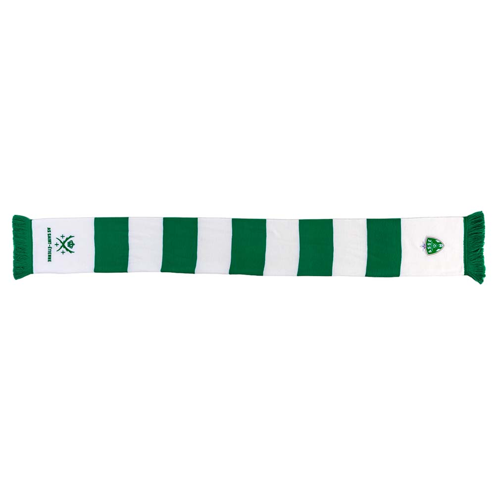 Écharpe à bandes vertes et blanches - Boutique des Verts Écharpe à bandes vertes et blanches - Boutique des Verts