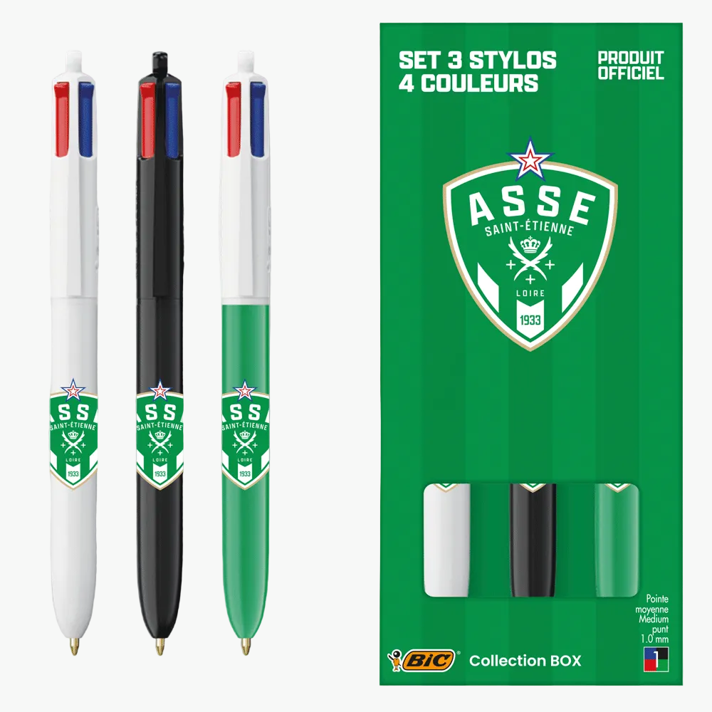 Box of 3 pens in 4 colors