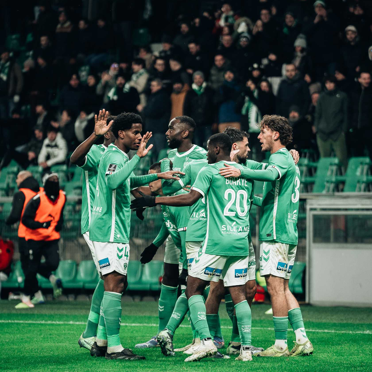 Flocage Official ASSE – AS Saint-Etienne – Perrin – 2016/2017 – Away – Vert – Neuf