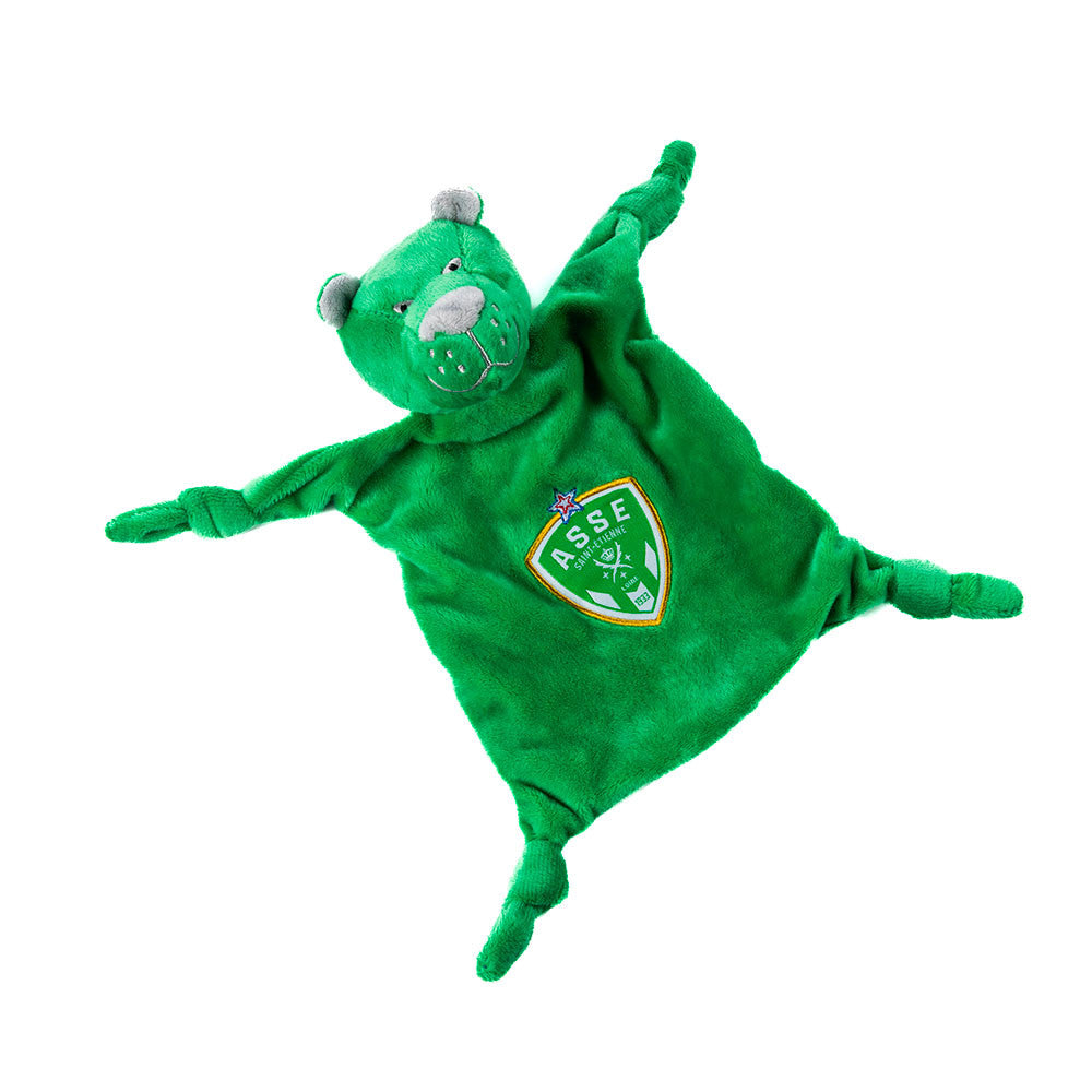 Green Panther comforter with logo