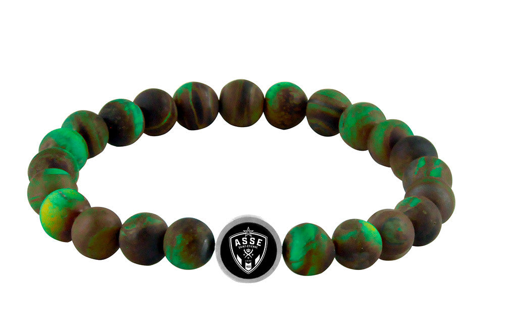 ASSE BRACELET GREEN AGATE PEARLS