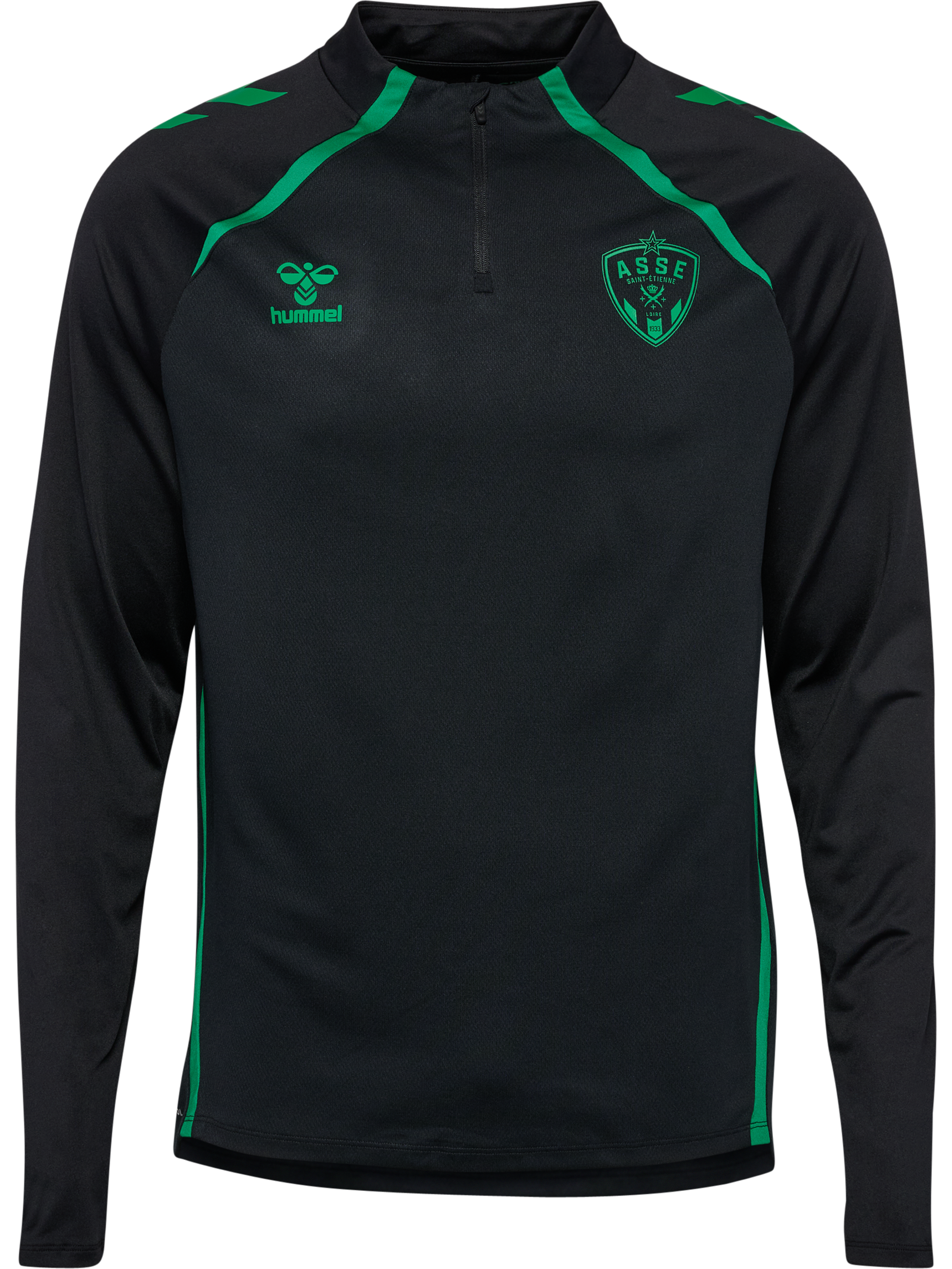 Sweat half-zip entraînement noir 2025-2026