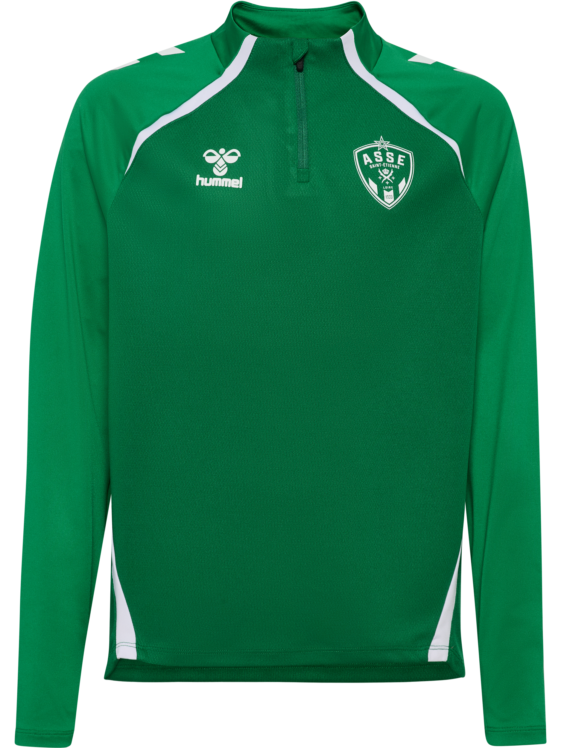 Sweat half-zip enfant entraînement vert 2025-2026