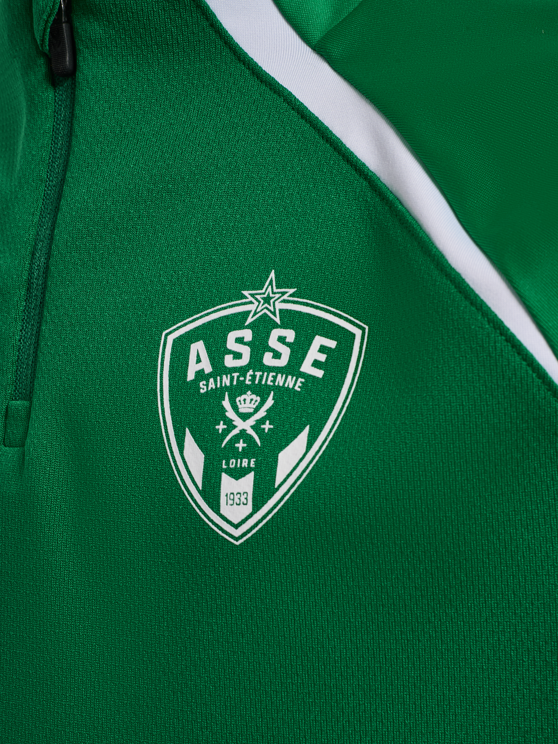 Sweat half-zip enfant entraînement vert 2025-2026