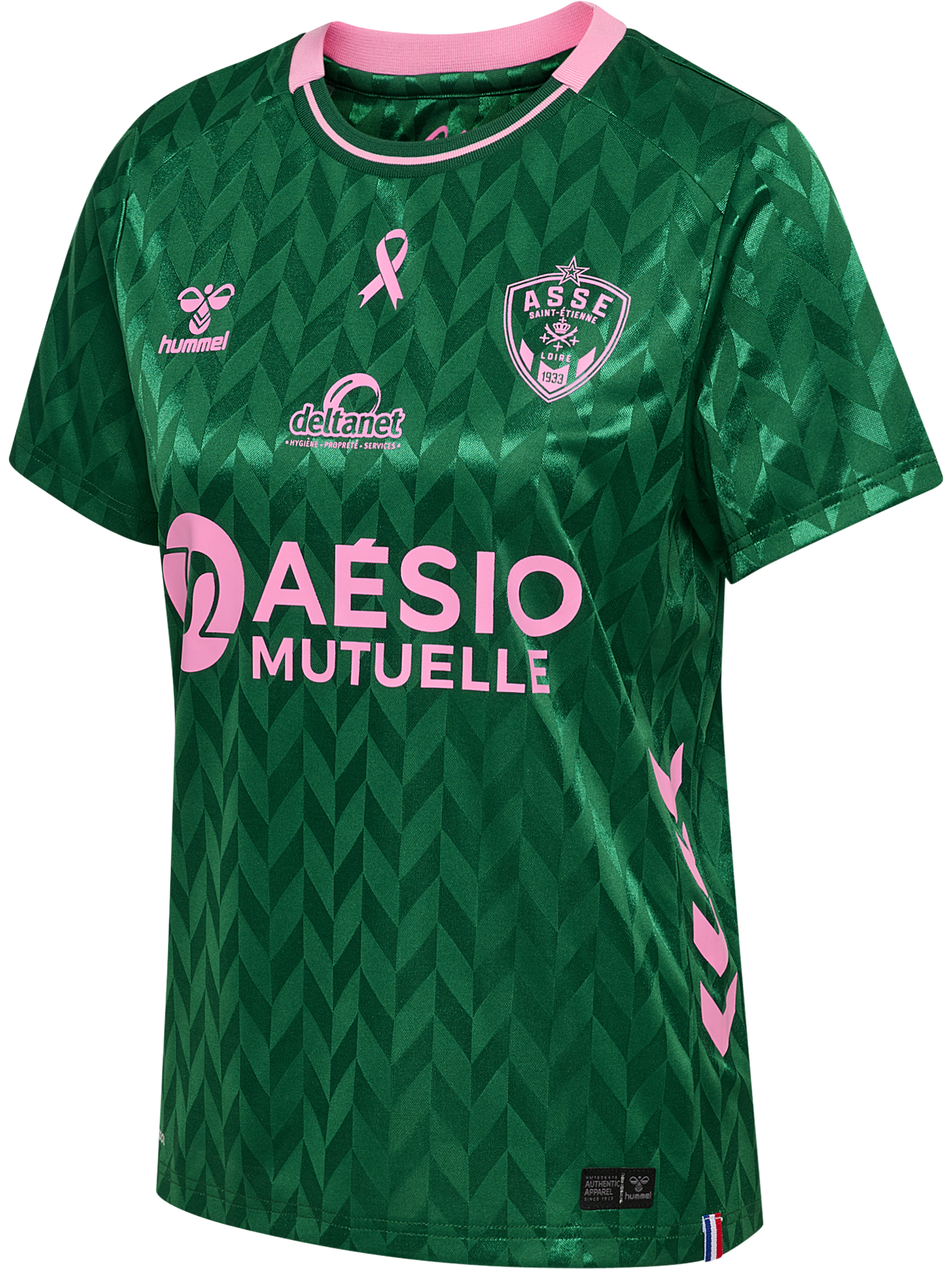 Maillot femme VERT "octobre rose" 2025-2026