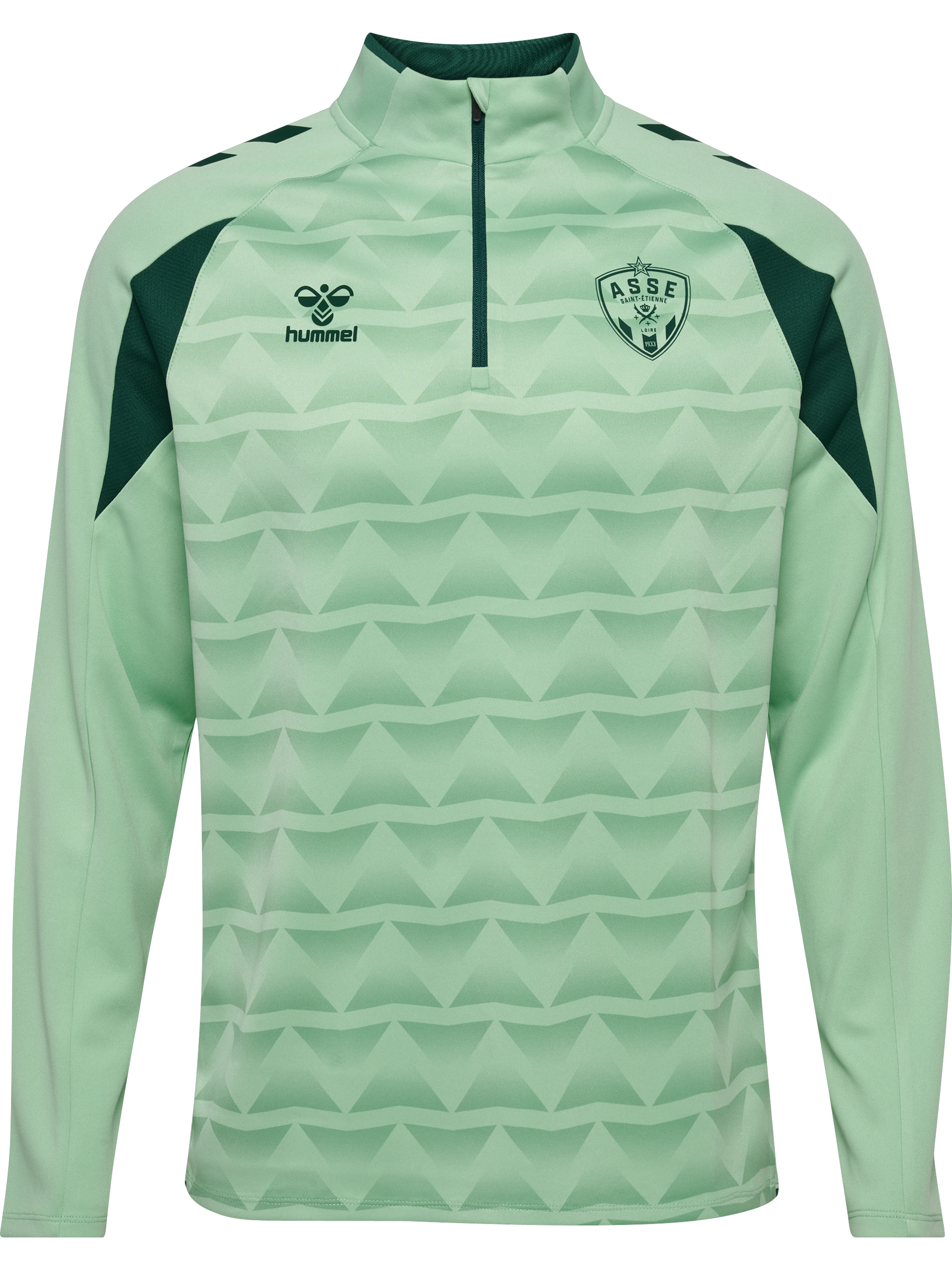 Sweat entraînement demi-zip vert clair 2026-2027