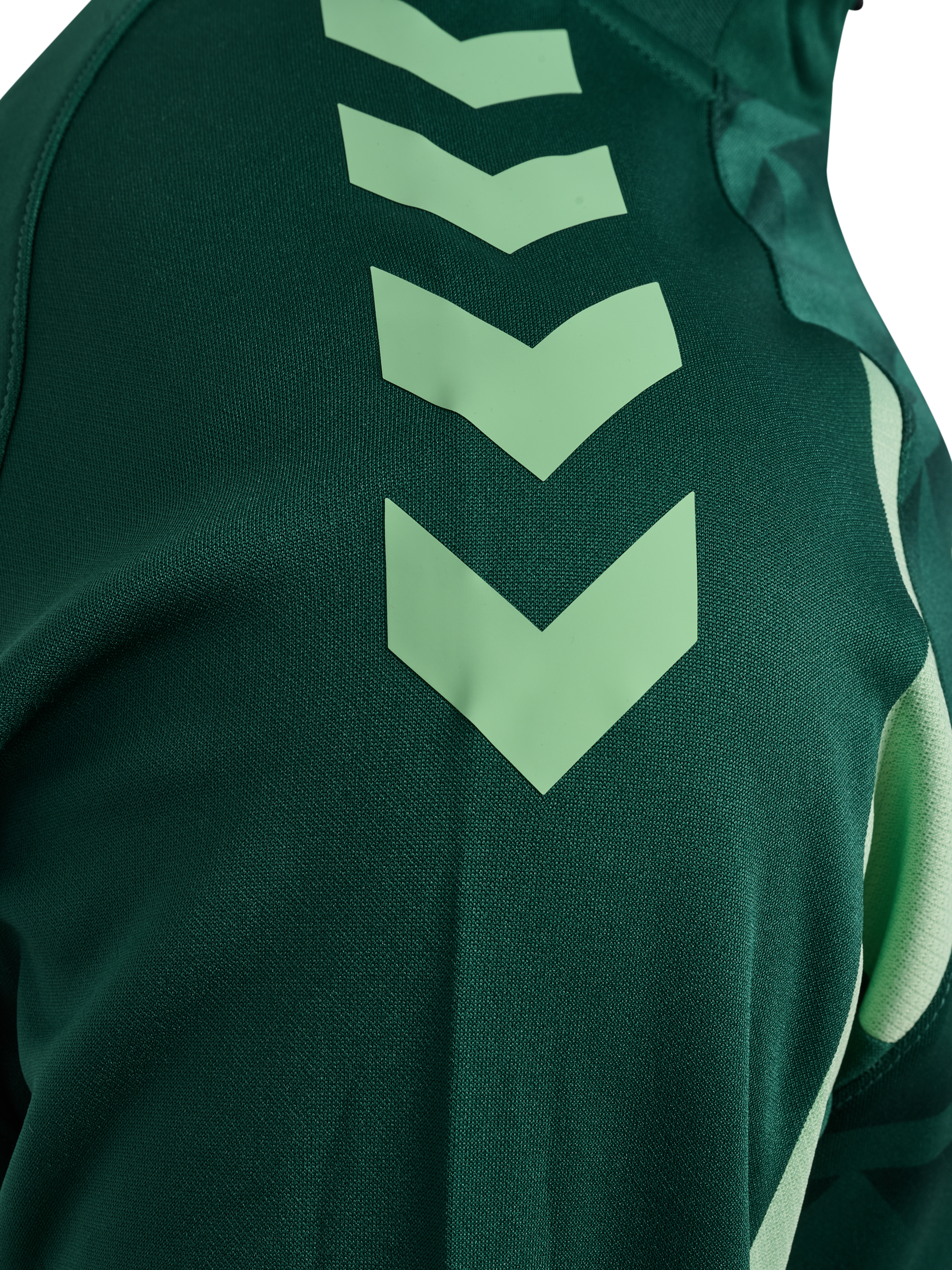 Sweat entraînement demi-zip vert foncé 2026-2027