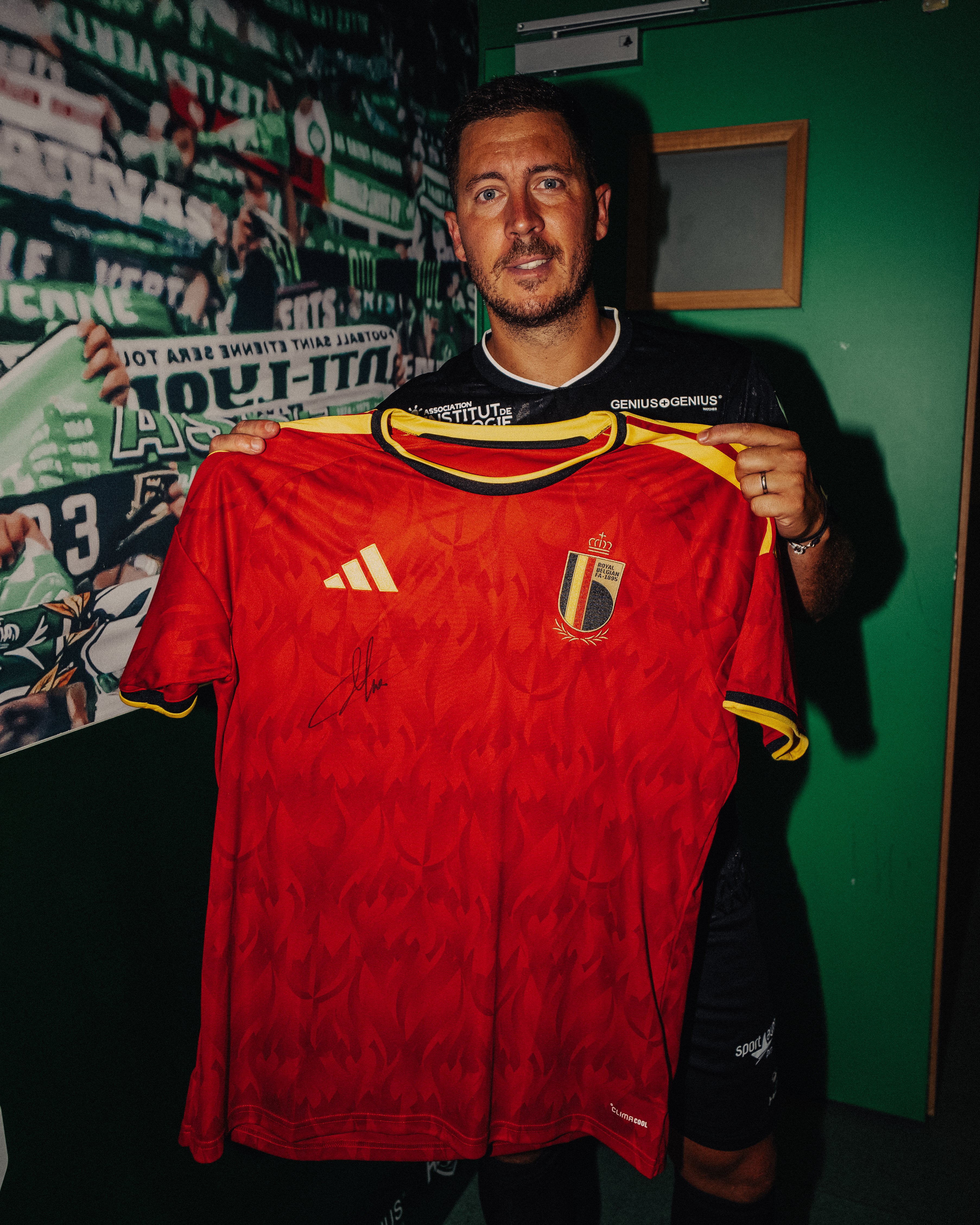 Maillot de la Belgique - Coupe du Monde 2026 / signé par Eden Hazard