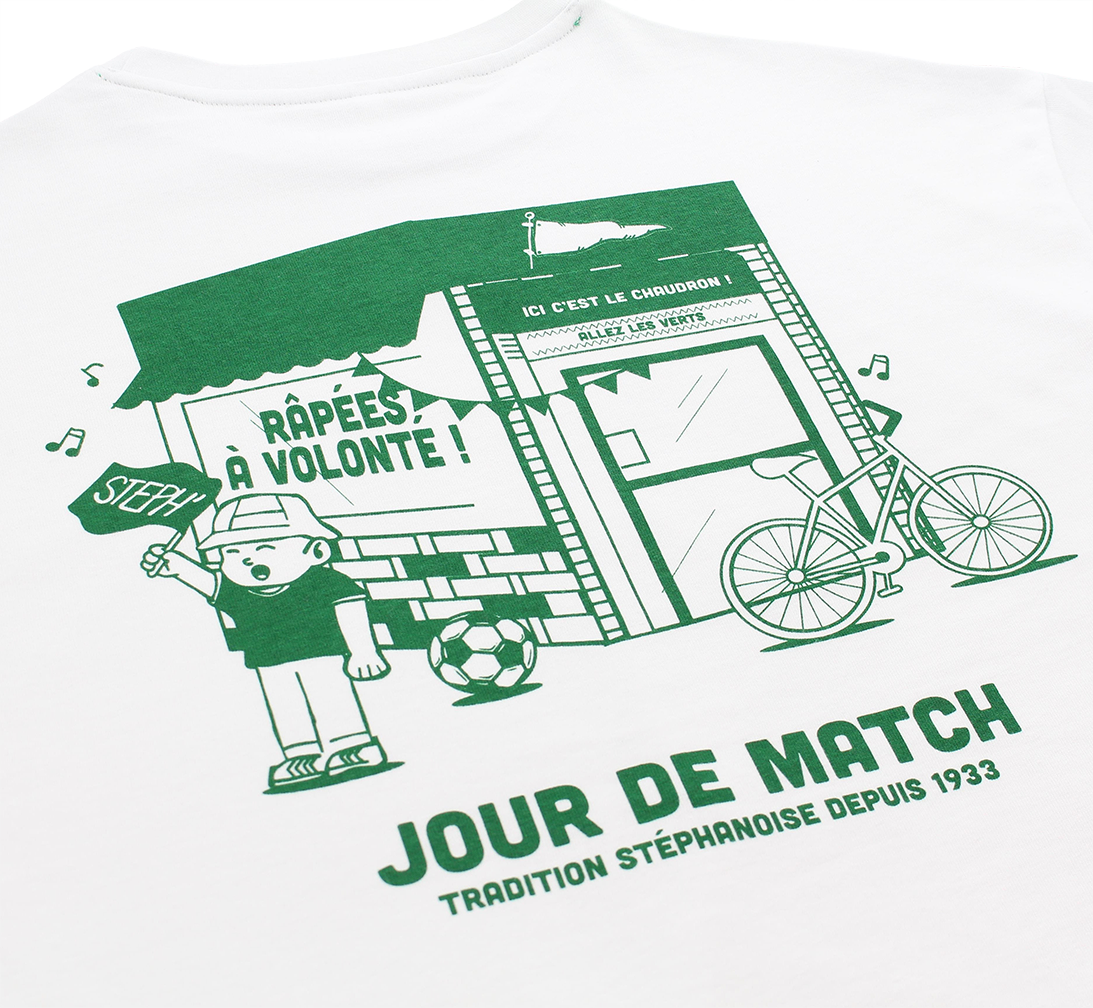 Tee-shirt blanc STEPH' Jour de Match
