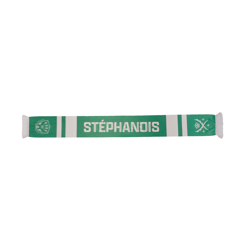 Écharpe verte Stéphanois sublimée armoiries