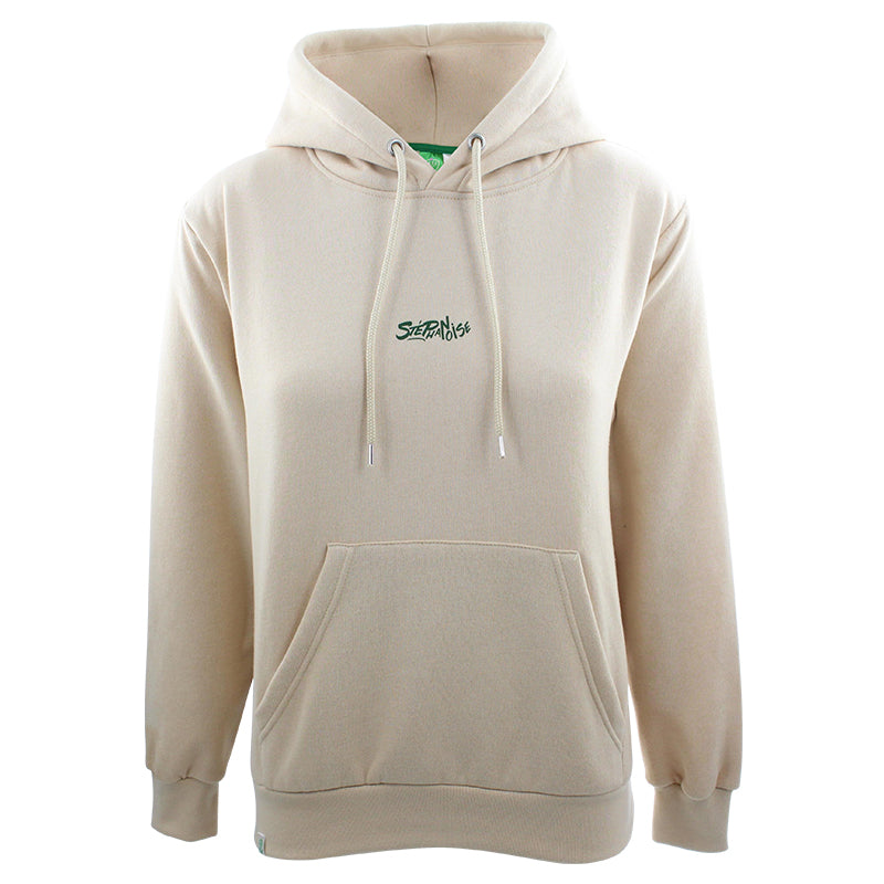 Beige Stéphanoise hooded sweatshirt