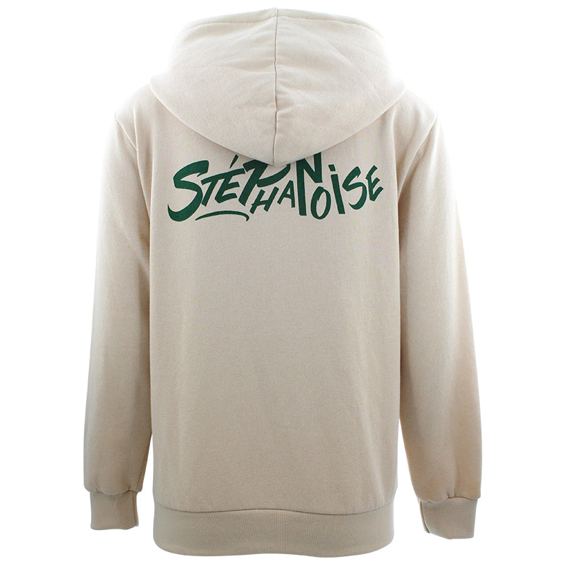 Beige Stéphanoise hooded sweatshirt