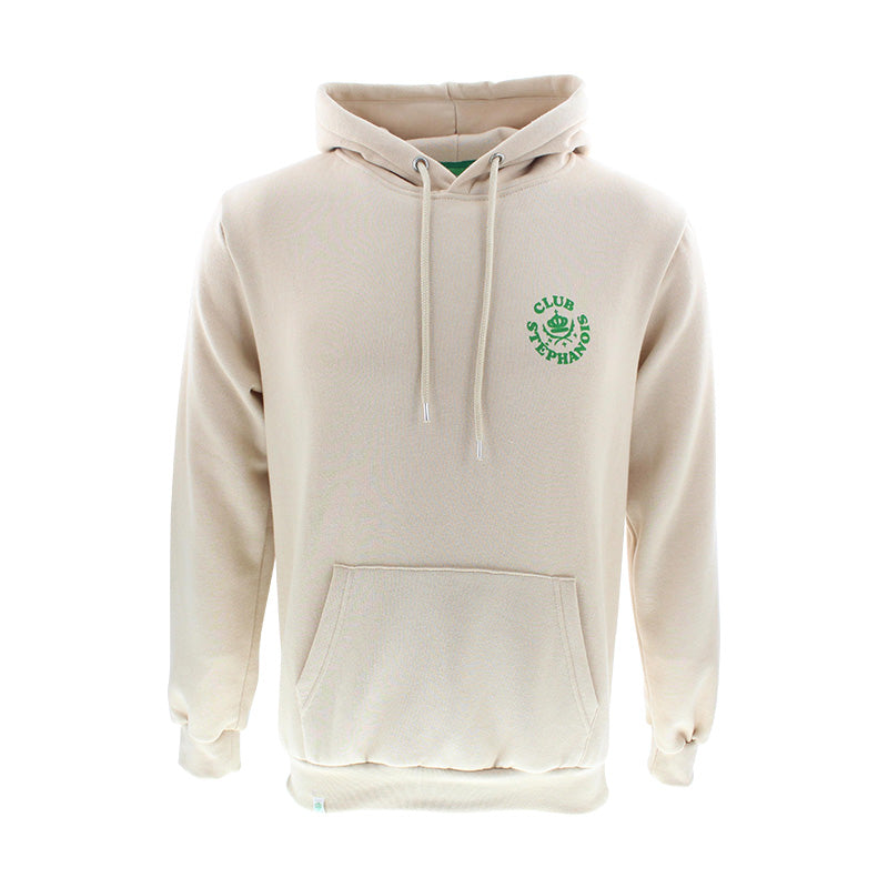 Sweat capuche Club Stéphanois beige